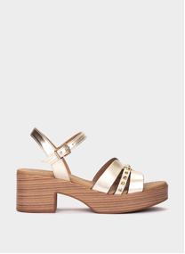 Sandales or et bronze