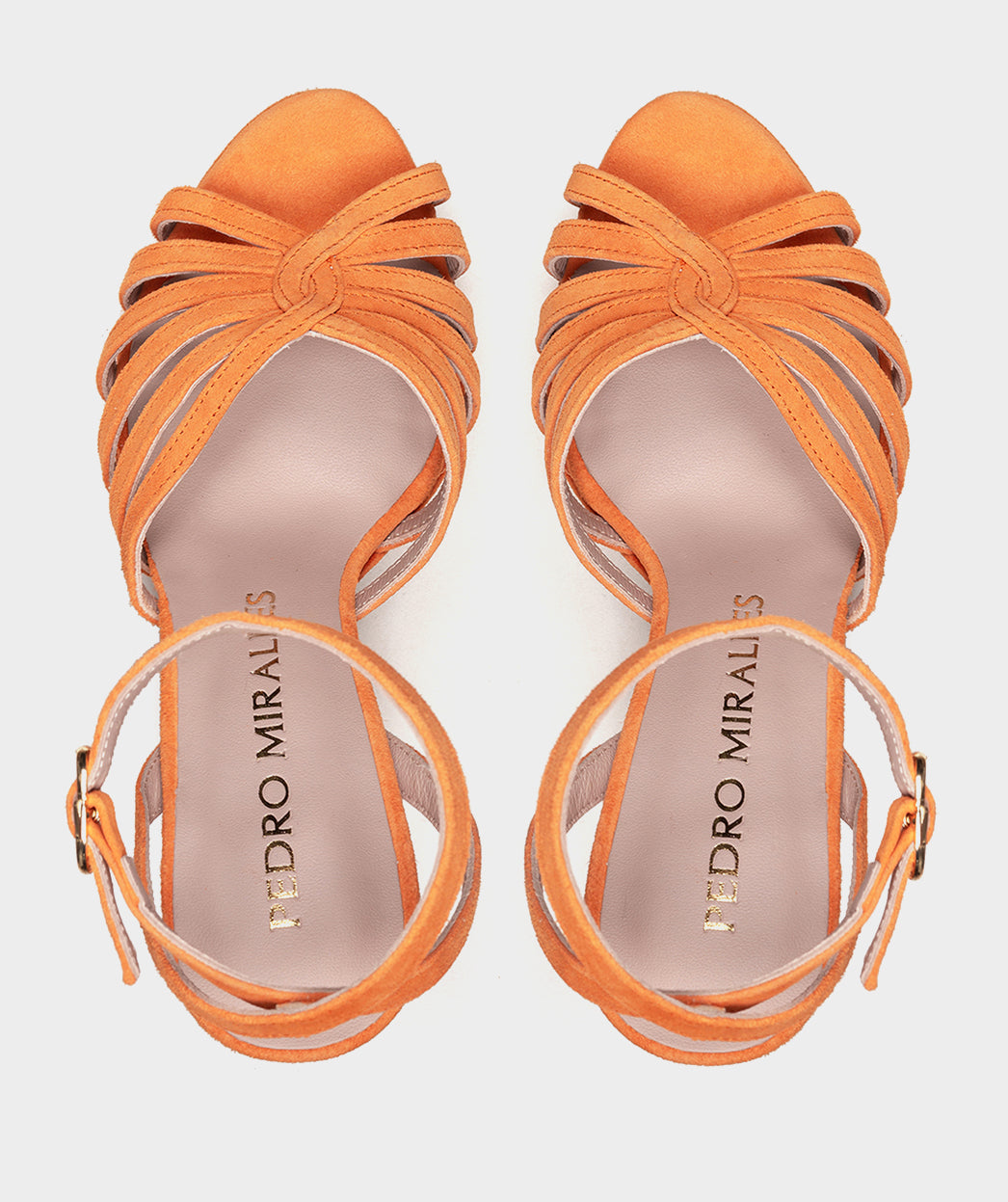 Sandales ETIOPIA SANDALES COMPENSÉES À TALONS EN DAIM ORANGE femme orange Pedro Miralles Sandales ETIOPIA SANDALES COMPENSÉES À TALONS EN DAIM ORANGE femme orange Orange