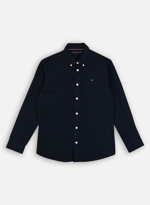Tommy Hilfiger Lange mouw overhemden Linen Blend Relaxed KB0KB09550 jongens blauw