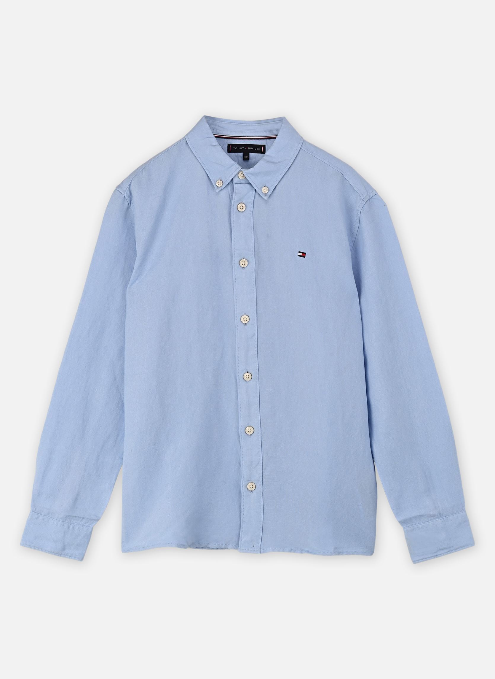 Chemises manches longues Linen Blend Relaxed KB0KB09550 garçon bleu Tommy Hilfiger Chemises manches longues Linen Blend Relaxed KB0KB09550 garçon bleu SWEET BLUE
