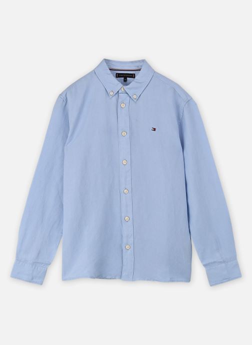 Tommy Hilfiger Chemises manches longues Linen Blend Relaxed KB0KB09550 garçon bleu