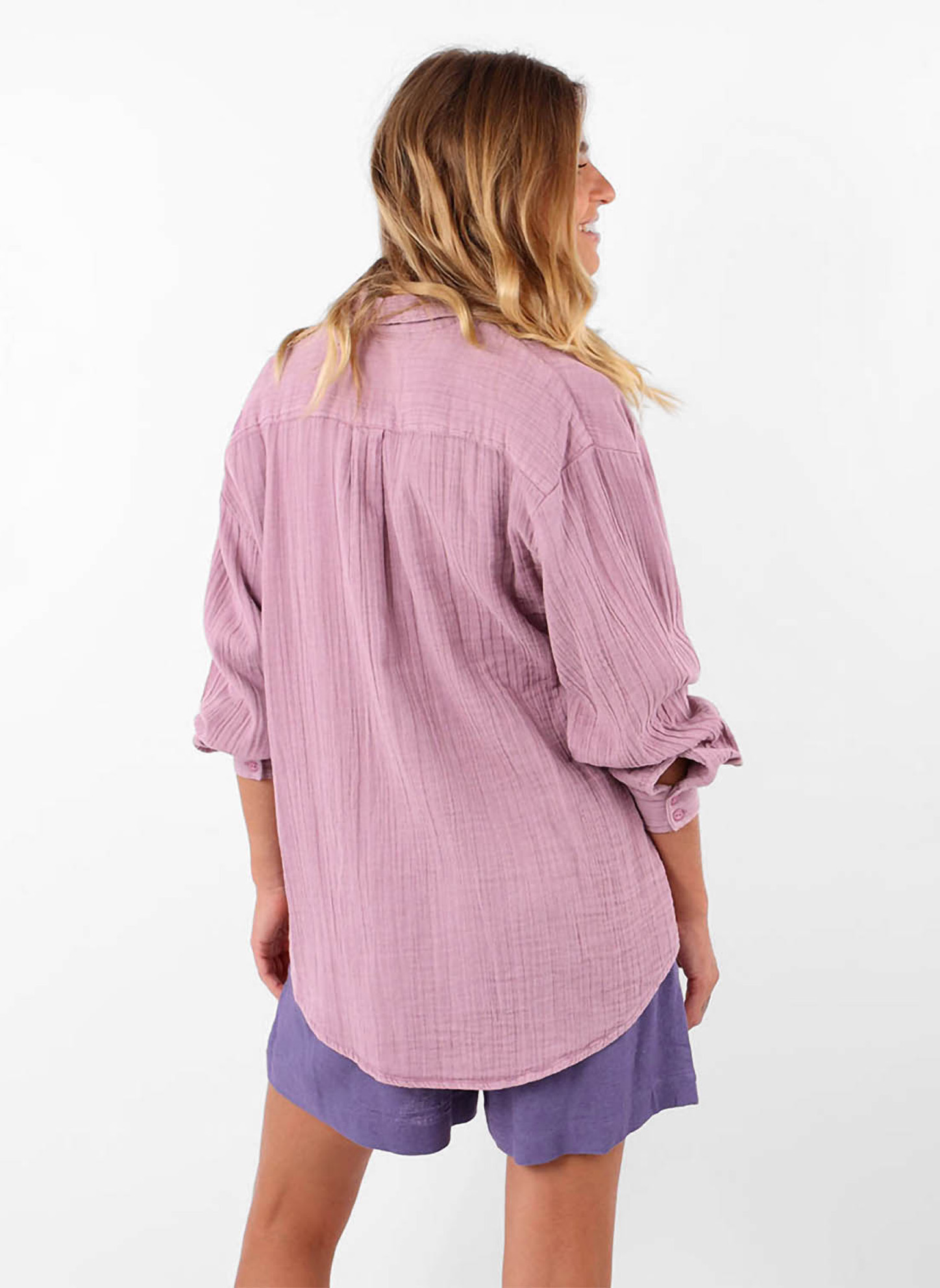 Shorts Short ceinturé en viscose lin ORNELLA femme violet Oxbow Shorts Short ceinturé en viscose lin ORNELLA femme violet Violet