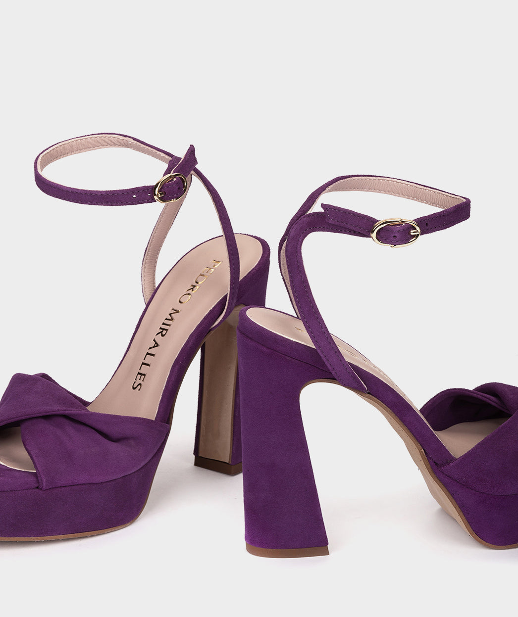 Sandales SABUGO SANDALES À TALONS HAUTS EN DAIM VIOLET femme violet Pedro Miralles Sandales SABUGO SANDALES À TALONS HAUTS EN DAIM VIOLET femme violet Violet