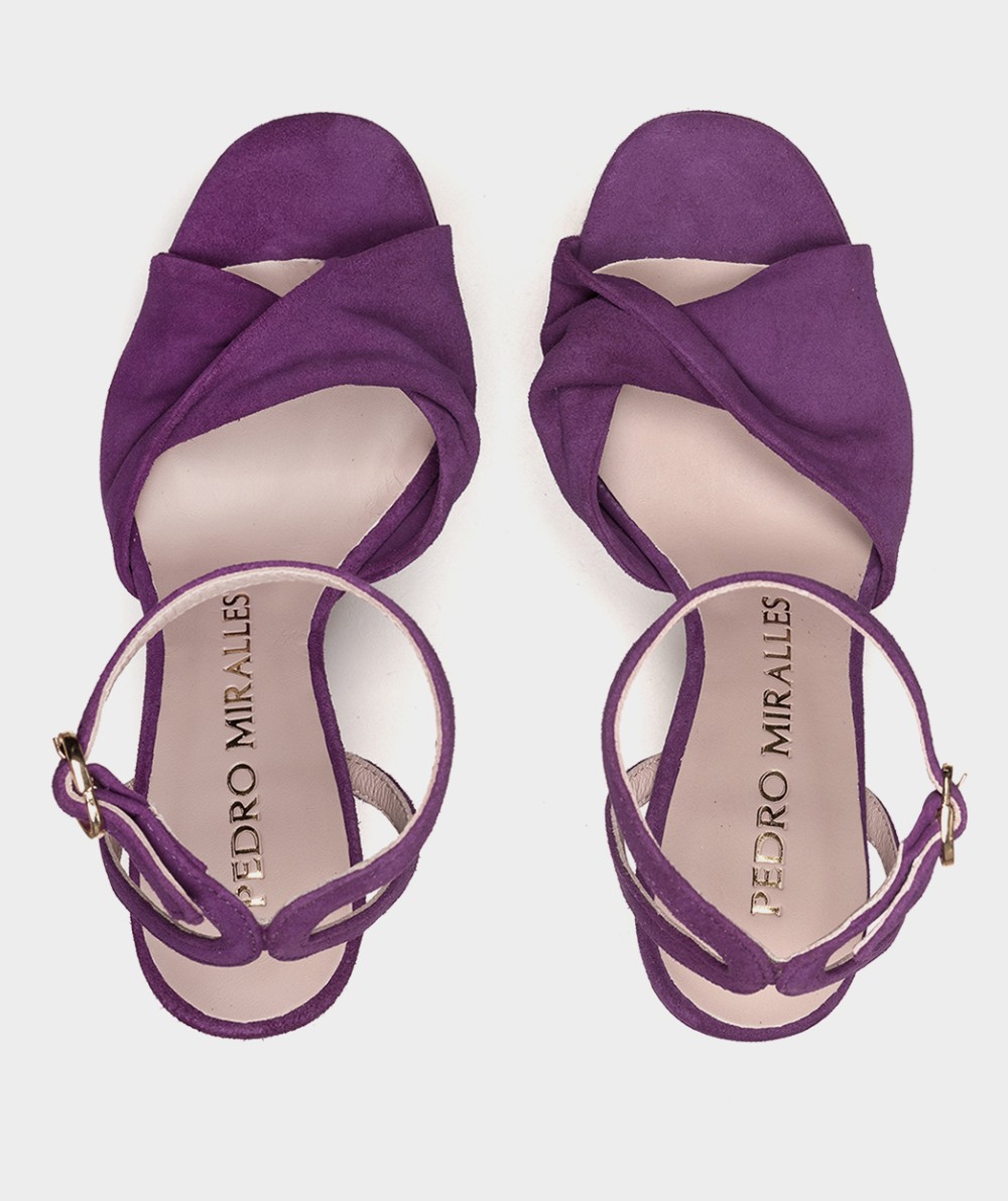 Sandales SABUGO SANDALES À TALONS HAUTS EN DAIM VIOLET femme violet Pedro Miralles Sandales SABUGO SANDALES À TALONS HAUTS EN DAIM VIOLET femme violet Violet