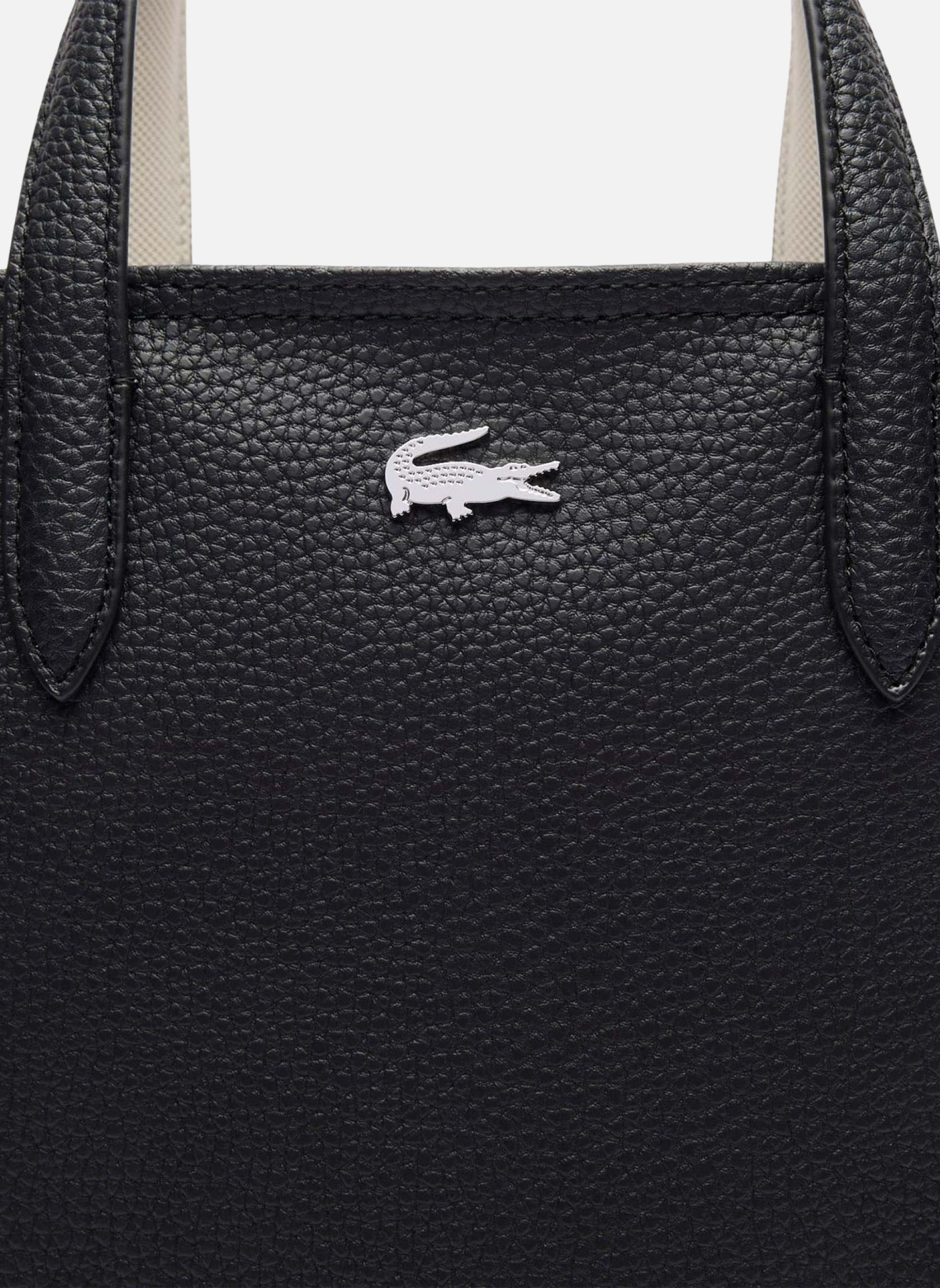 Cabas Lacoste Sac Cabas Anna Petit Piqué Noir Farine femme noir Lacoste Cabas Lacoste Sac Cabas Anna Petit Piqué Noir Farine femme noir Noir