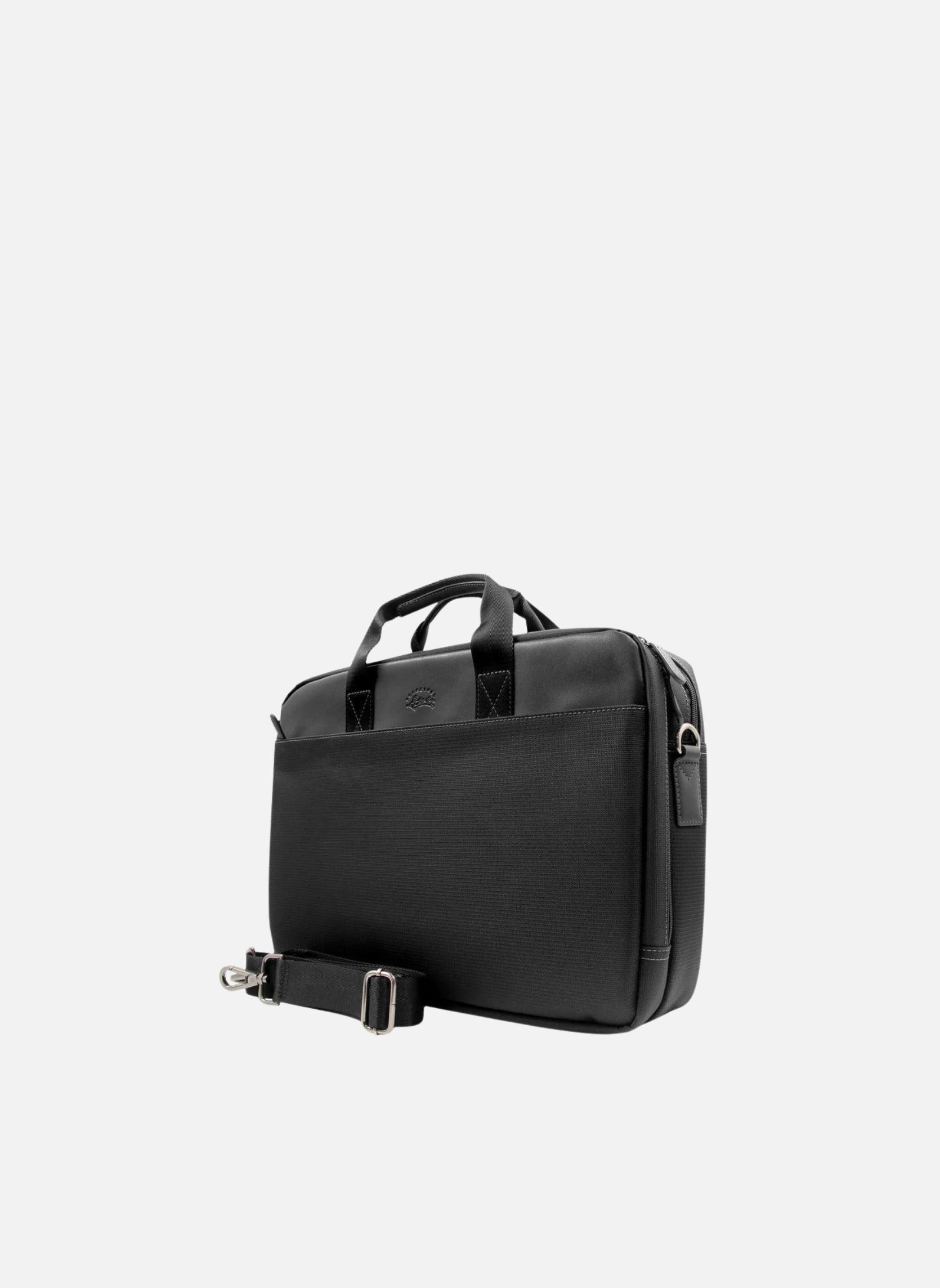 Sac Portefeuille Francinel Porto - Grand Format 42x32x11 Cm, Compartiment Ordinateur 17", Cuir Et Toile - Homme/femme