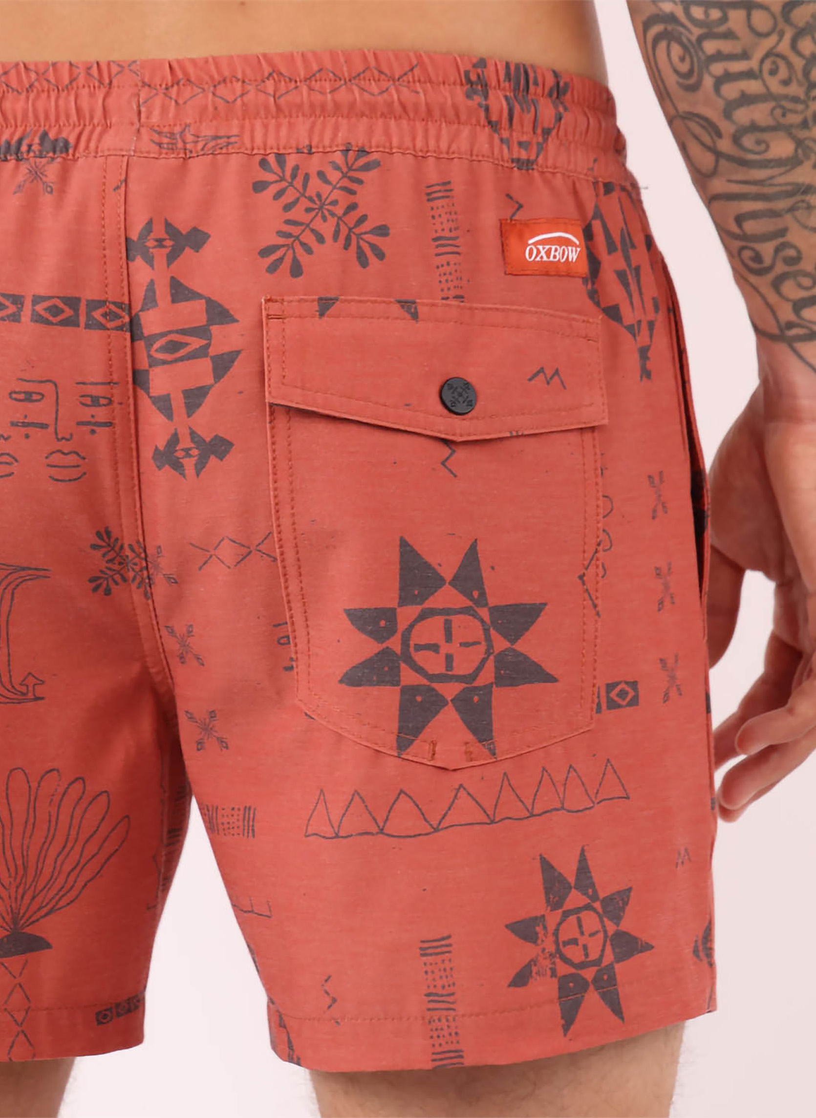 Shorts de bain SNAP homme rouge Oxbow Shorts de bain SNAP homme rouge Rouge