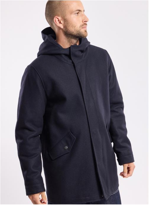 Manteau Camel Active Bleu Marine - Taille 48 (EU 58) - Veste Homme Courte Décontractée