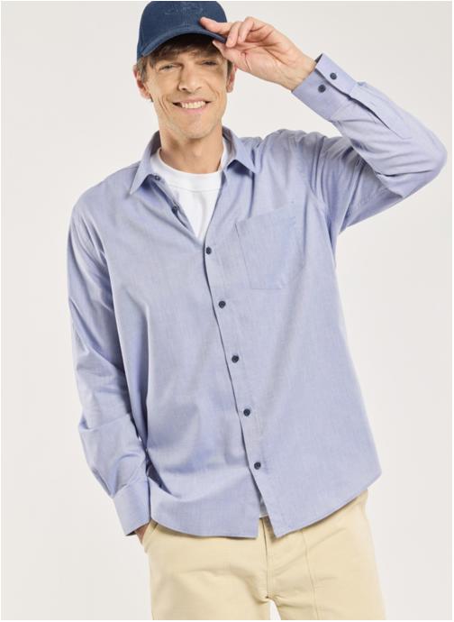 Armor Lux Chemises Chemise 47760 chardon homme bleu