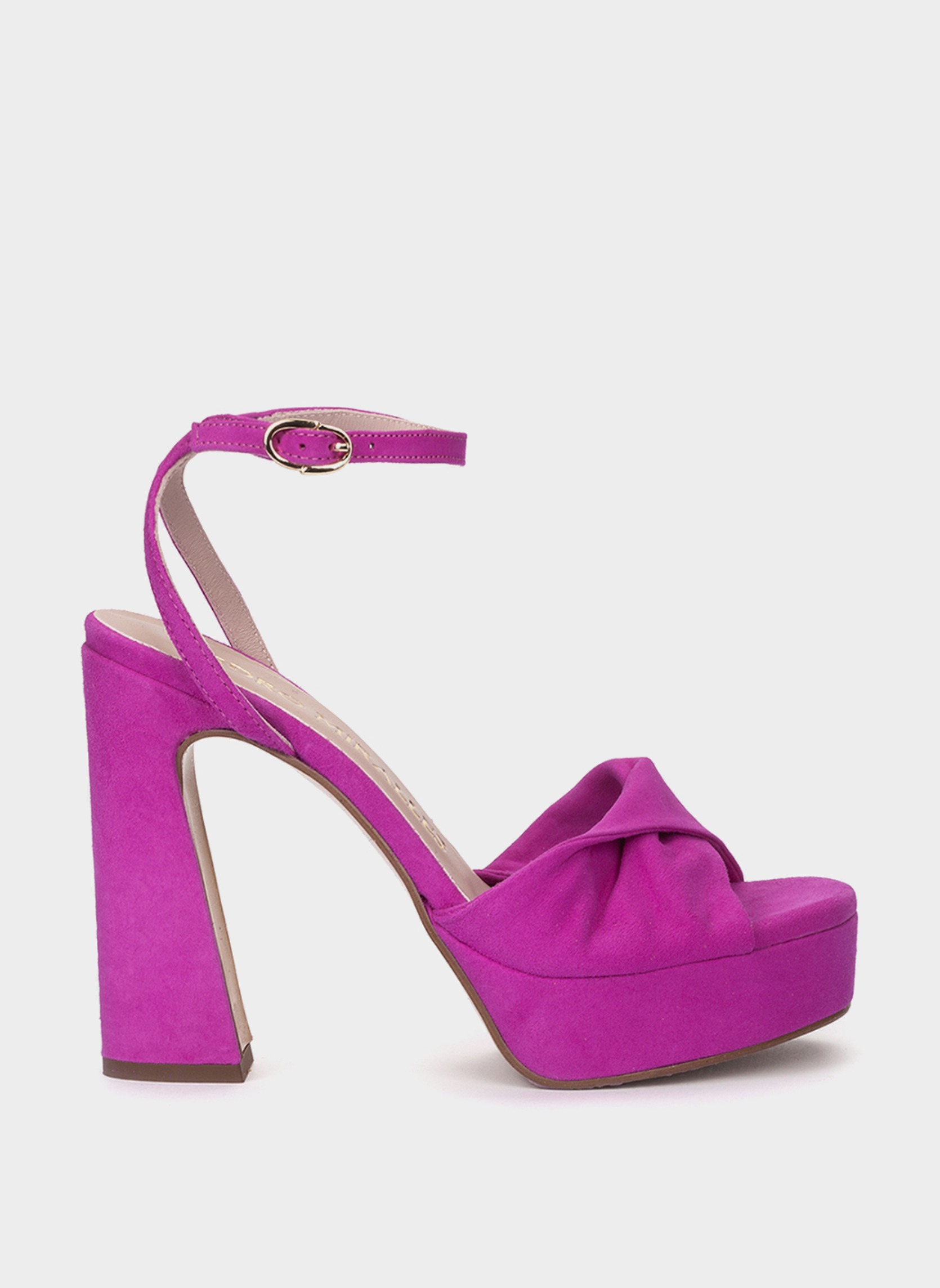 Sandales SABUGO SANDALES À TALONS HAUTS EN DAIM COULEUR BOUGAINVILLIER femme rose Pedro Miralles Sandales SABUGO SANDALES À TALONS HAUTS EN DAIM COULEUR BOUGAINVILLIER femme rose Rose