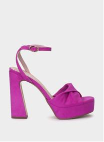 Sandales SABUGO SANDALES À TALONS HAUTS EN DAIM COULEUR BOUGAINVILLIER femme rose Pedro Miralles Sandales SABUGO SANDALES À TALONS HAUTS EN DAIM COULEUR BOUGAINVILLIER femme rose Rose