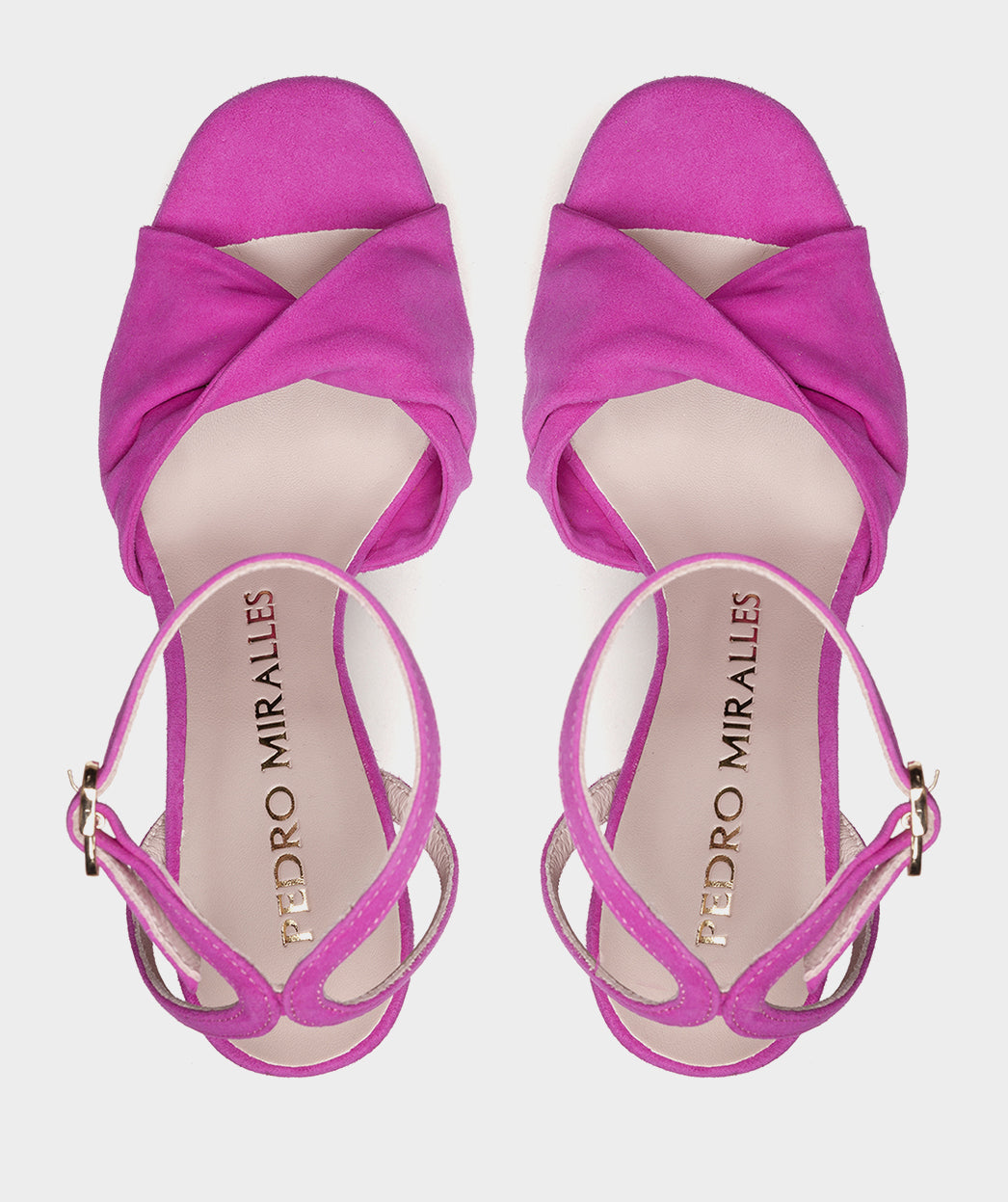 Sandales SABUGO SANDALES À TALONS HAUTS EN DAIM COULEUR BOUGAINVILLIER femme rose Pedro Miralles Sandales SABUGO SANDALES À TALONS HAUTS EN DAIM COULEUR BOUGAINVILLIER femme rose Rose