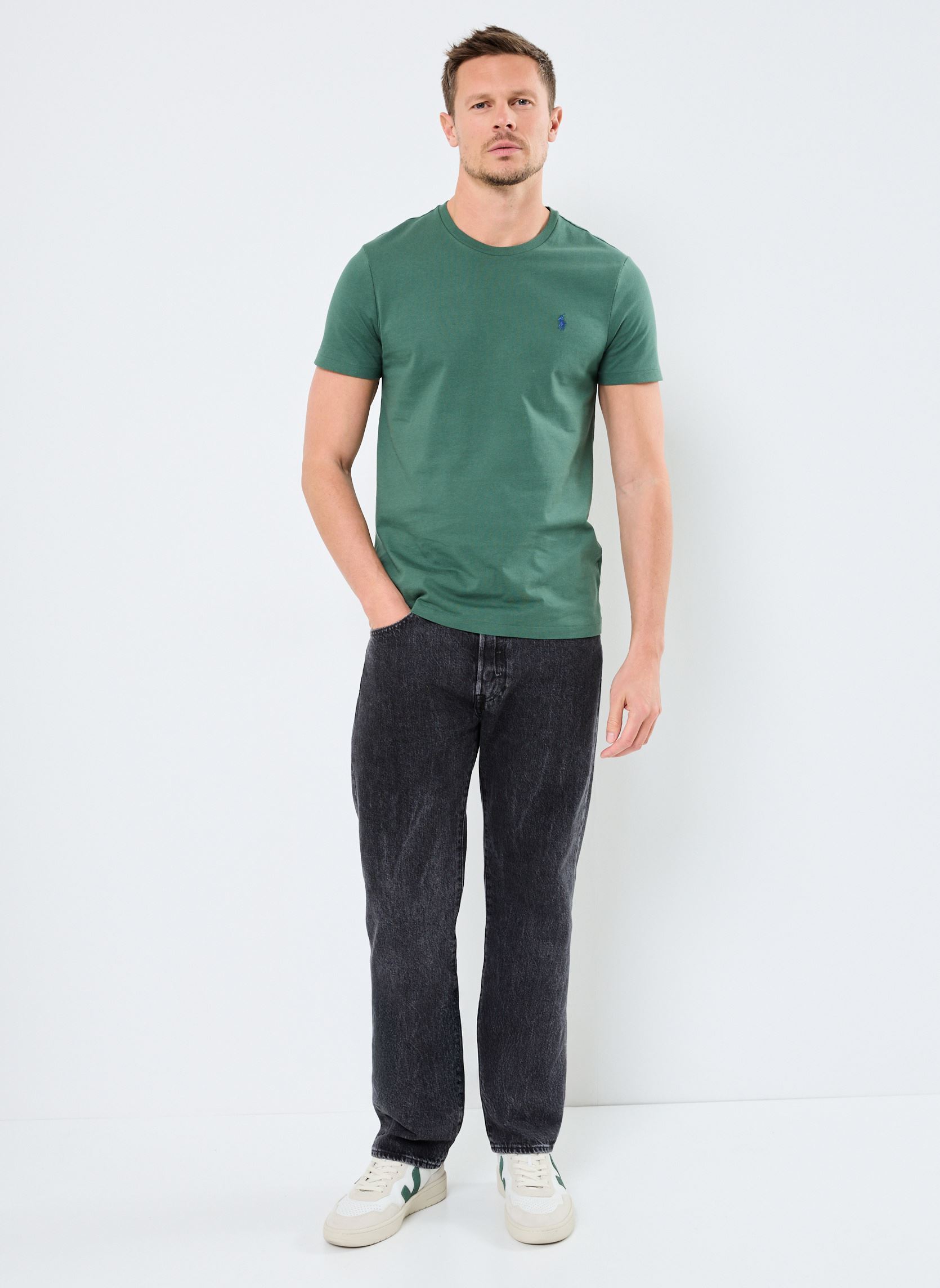 Kurzarm-T-Shirts Sscncmslm2-Short Sleeve-T-Shirt 71067143 herren grün Polo Ralph Lauren Kurzarm-T-Shirts Sscncmslm2-Short Sleeve-T-Shirt 71067143 herren grün WASHED FOREST/C7598