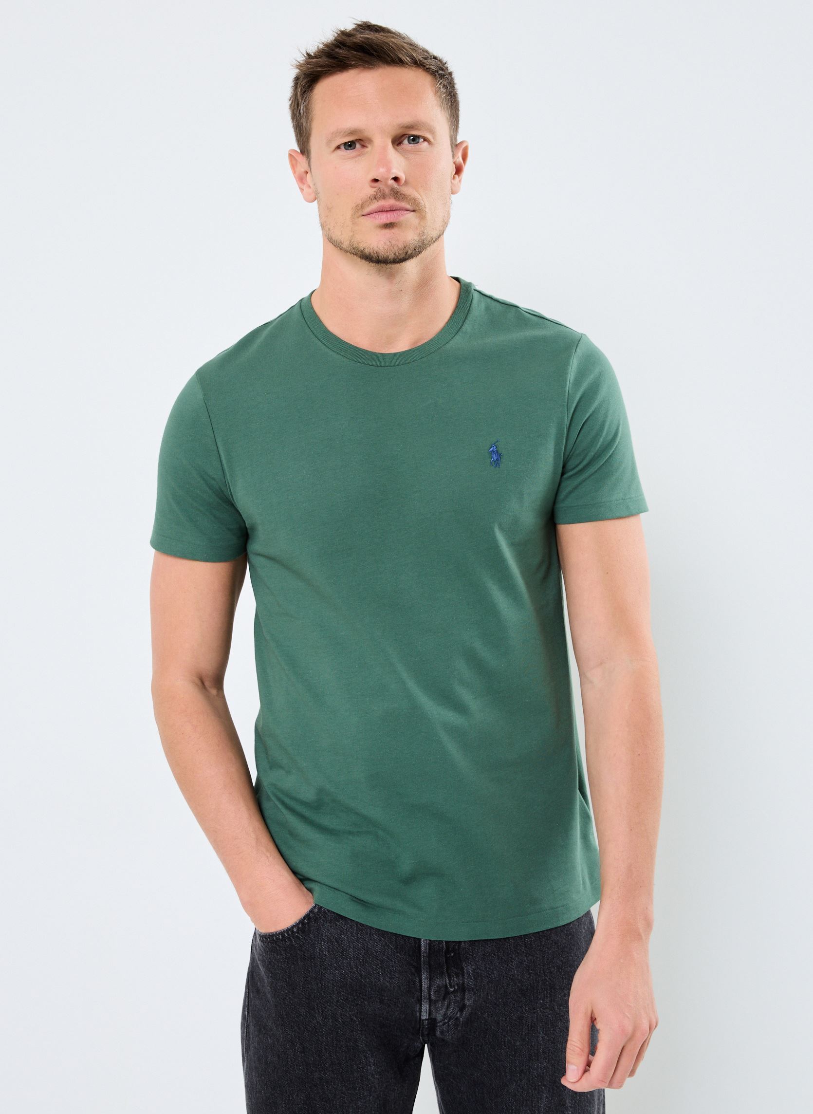Kurzarm-T-Shirts Sscncmslm2-Short Sleeve-T-Shirt 71067143 herren grün Polo Ralph Lauren Kurzarm-T-Shirts Sscncmslm2-Short Sleeve-T-Shirt 71067143 herren grün WASHED FOREST/C7598