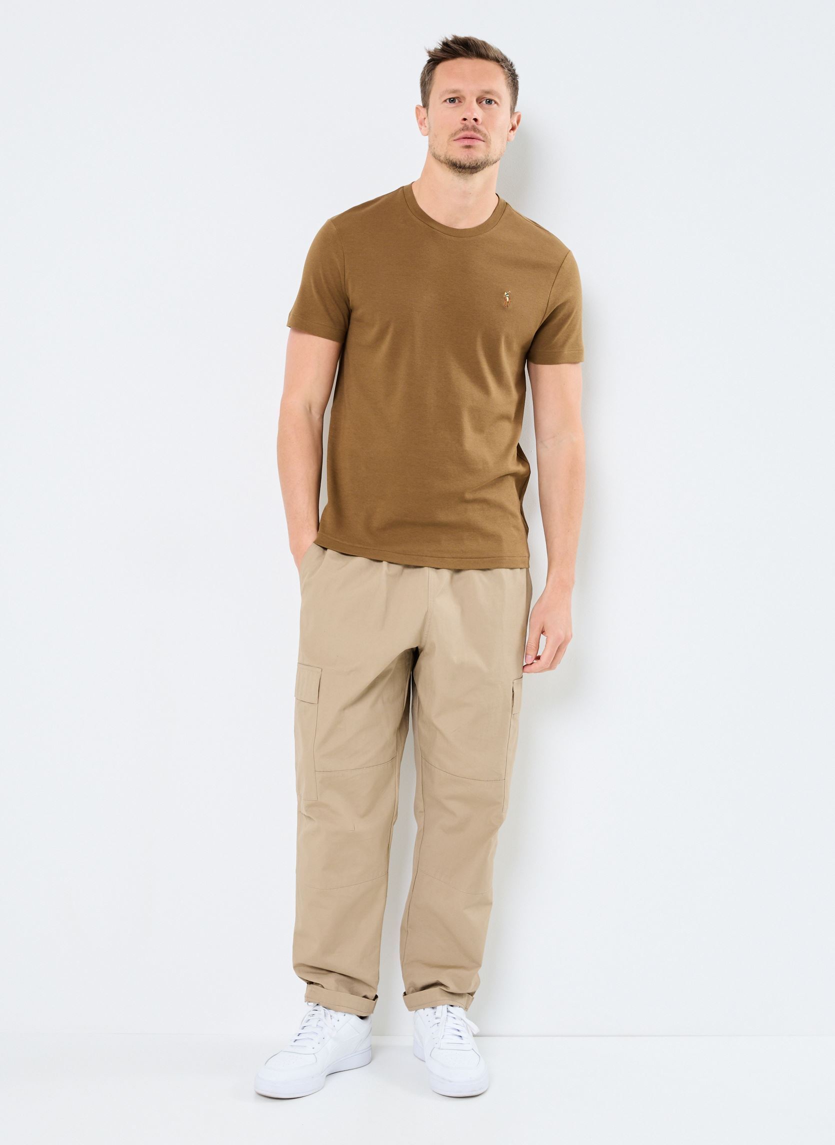 Tee-shirts manches courtes Sscncmslm1-Short Sleeve-T-Shirt 71074072 homme marron Polo Ralph Lauren Tee-shirts manches courtes Sscncmslm1-Short Sleeve-T-Shirt 71074072 homme marron NATURE BROWN