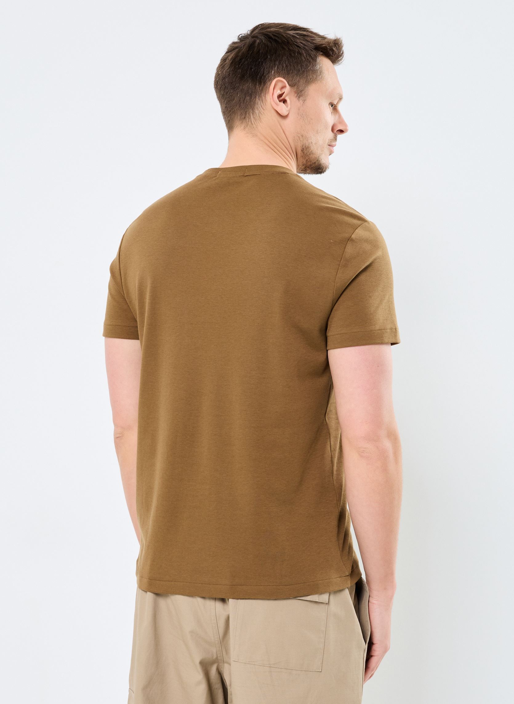 Tee-shirts manches courtes Sscncmslm1-Short Sleeve-T-Shirt 71074072 homme marron Polo Ralph Lauren Tee-shirts manches courtes Sscncmslm1-Short Sleeve-T-Shirt 71074072 homme marron NATURE BROWN