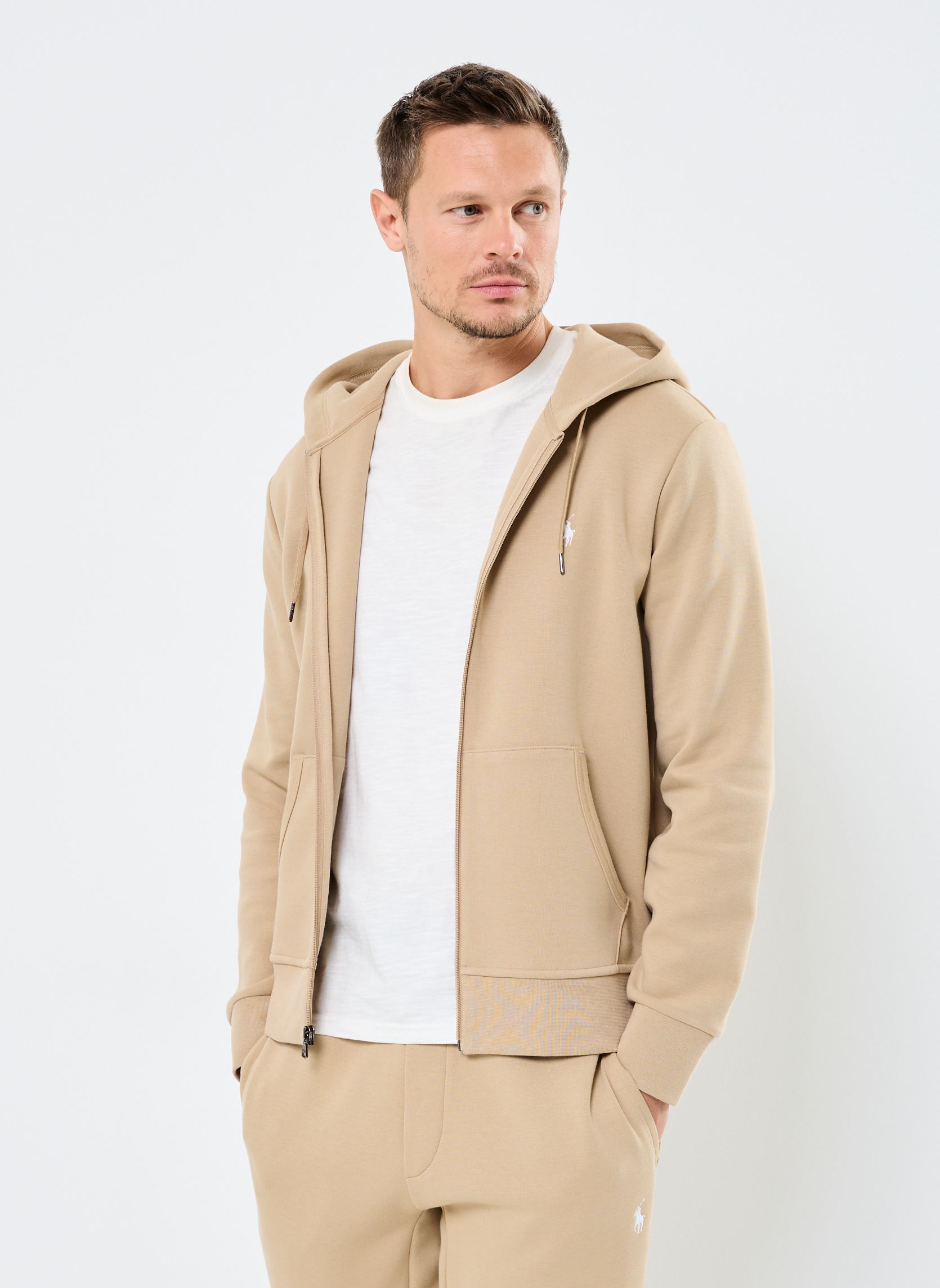 Hoodies Lsfzhoodm1-Long Sleeve-Sweatshirt 710881 heren beige Polo Ralph Lauren Hoodies Lsfzhoodm1-Long Sleeve-Sweatshirt 710881 heren beige VINTAGE KHAKI
