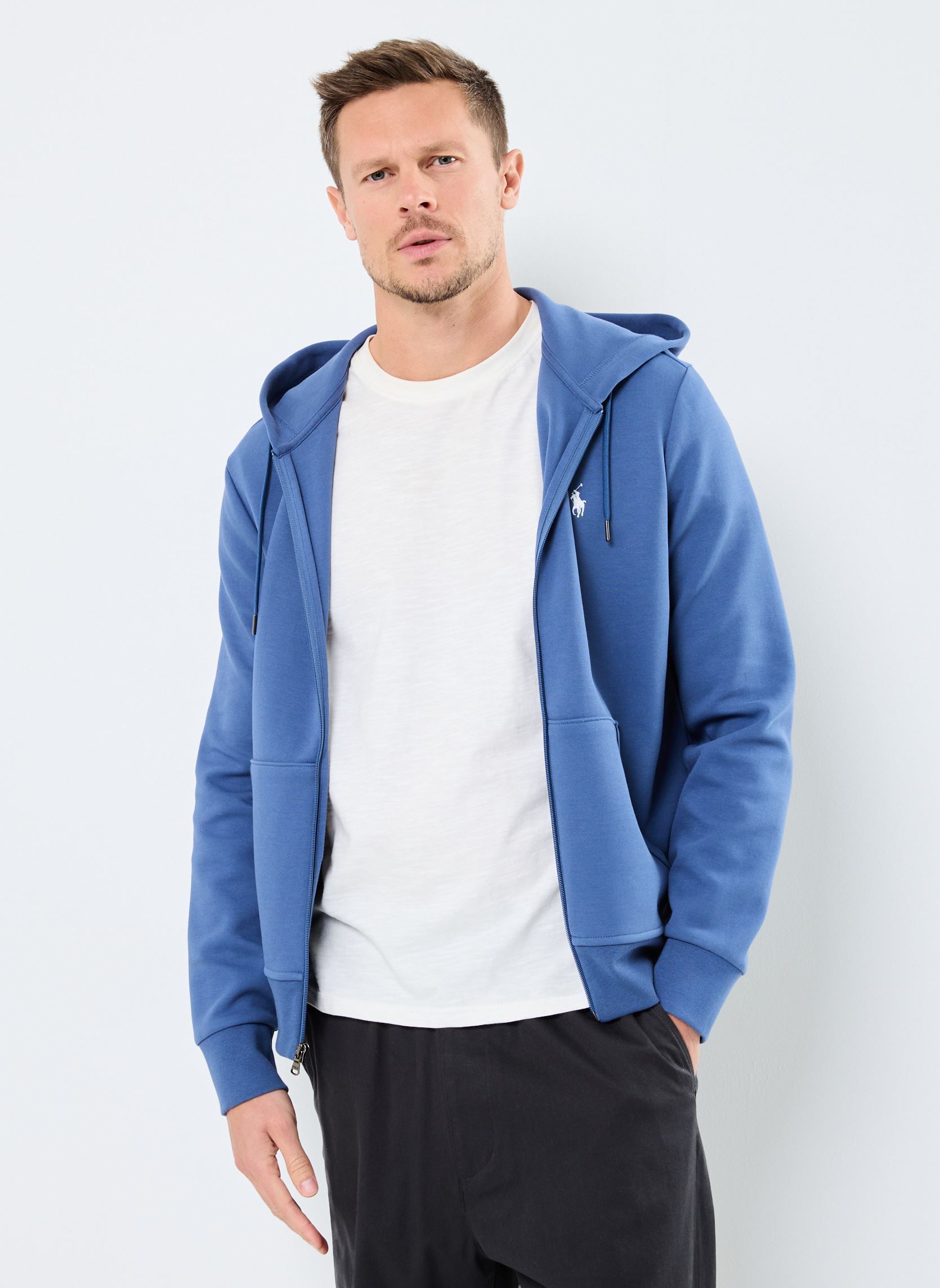 Sweat shirt Polo Ralph Lauren SWEATSHIRT ZIPPE EN DOUBLE KNIT TECH EU - vue 10