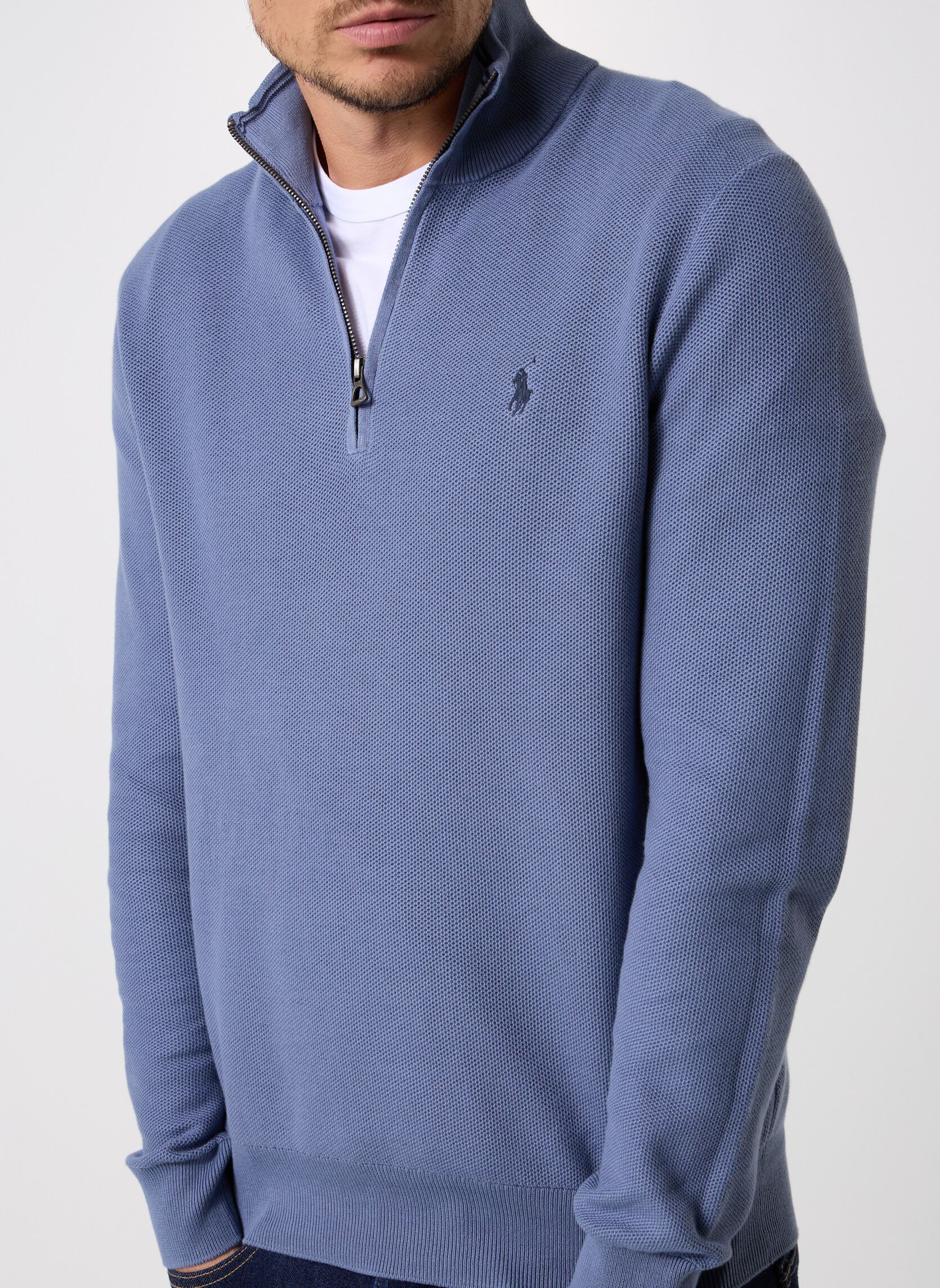 Truien Ls Hz-Long Sleeve-Pullover 710932304523 heren blauw Polo Ralph Lauren Truien Ls Hz-Long Sleeve-Pullover 710932304523 heren blauw CAPRI BLUE