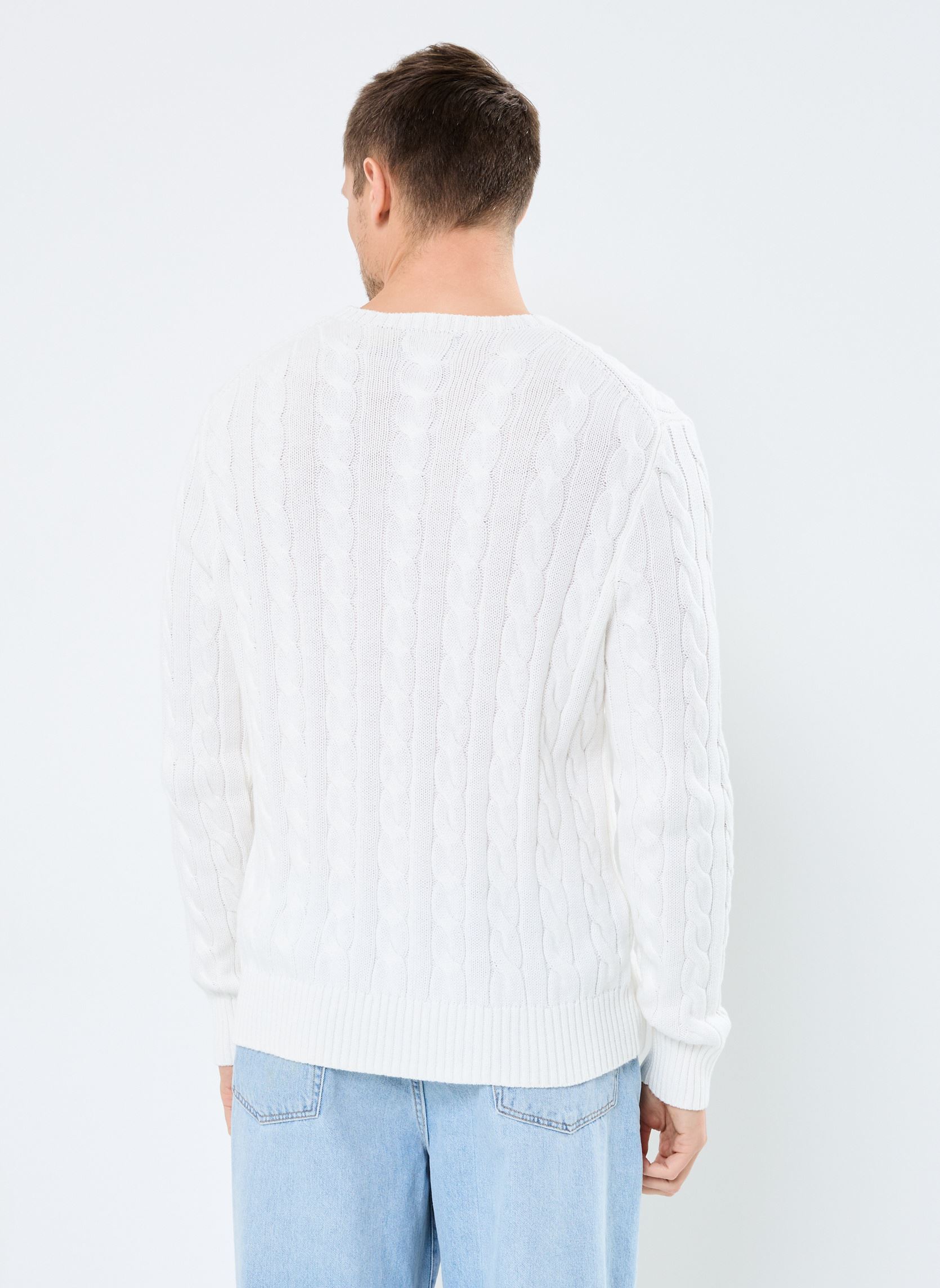 Pullover Ls Driver Cn-Long Sleeve-Pullover 710775 herren weiß Polo Ralph Lauren Pullover Ls Driver Cn-Long Sleeve-Pullover 710775 herren weiß WHITE