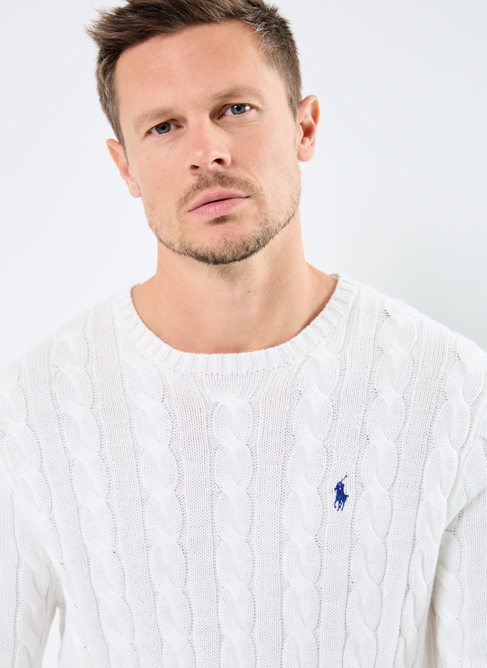 Pullover Ls Driver Cn-Long Sleeve-Pullover 710775 herren weiß Polo Ralph Lauren Pullover Ls Driver Cn-Long Sleeve-Pullover 710775 herren weiß WHITE