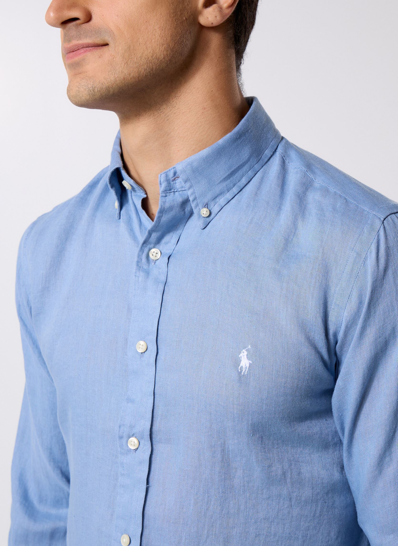 Chemises Cubdppcs-Long Sleeve-Sport Shirt 7109662 homme bleu Polo Ralph Lauren Chemises Cubdppcs-Long Sleeve-Sport Shirt 7109662 homme bleu CHANNEL BLUE