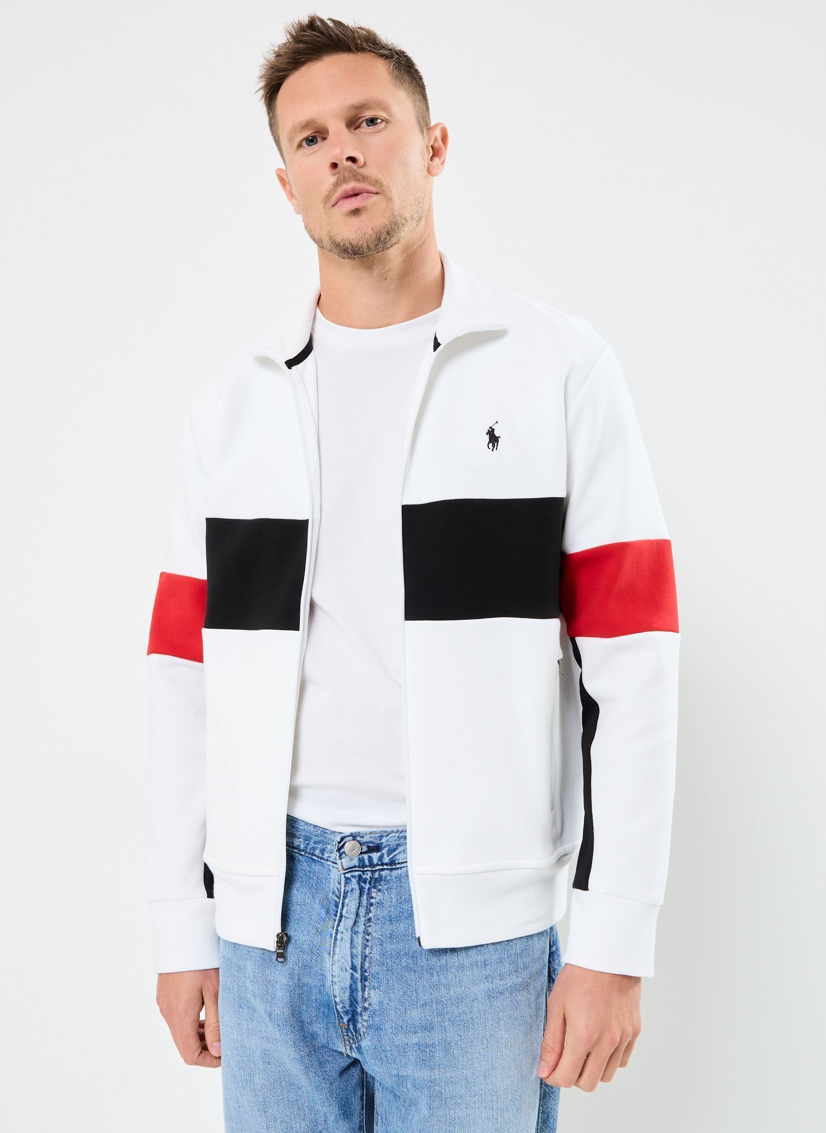 Vêtements Polo Ralph Lauren Lstrackjktm3 Long Sleeve Sweatshirt 710971949001 pour Accessoires