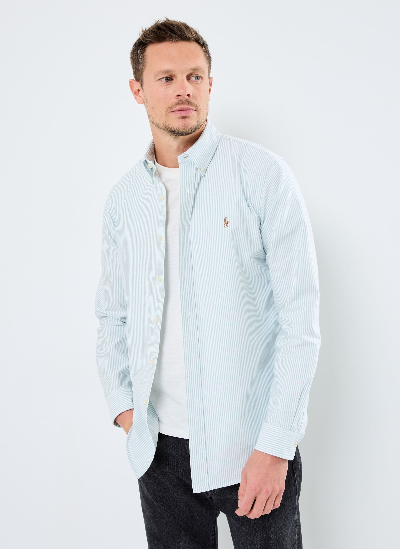 Vêtements Polo Ralph Lauren Cubdppcs-Long Sleeve-Sport Shirt 710953704008 pour Homme