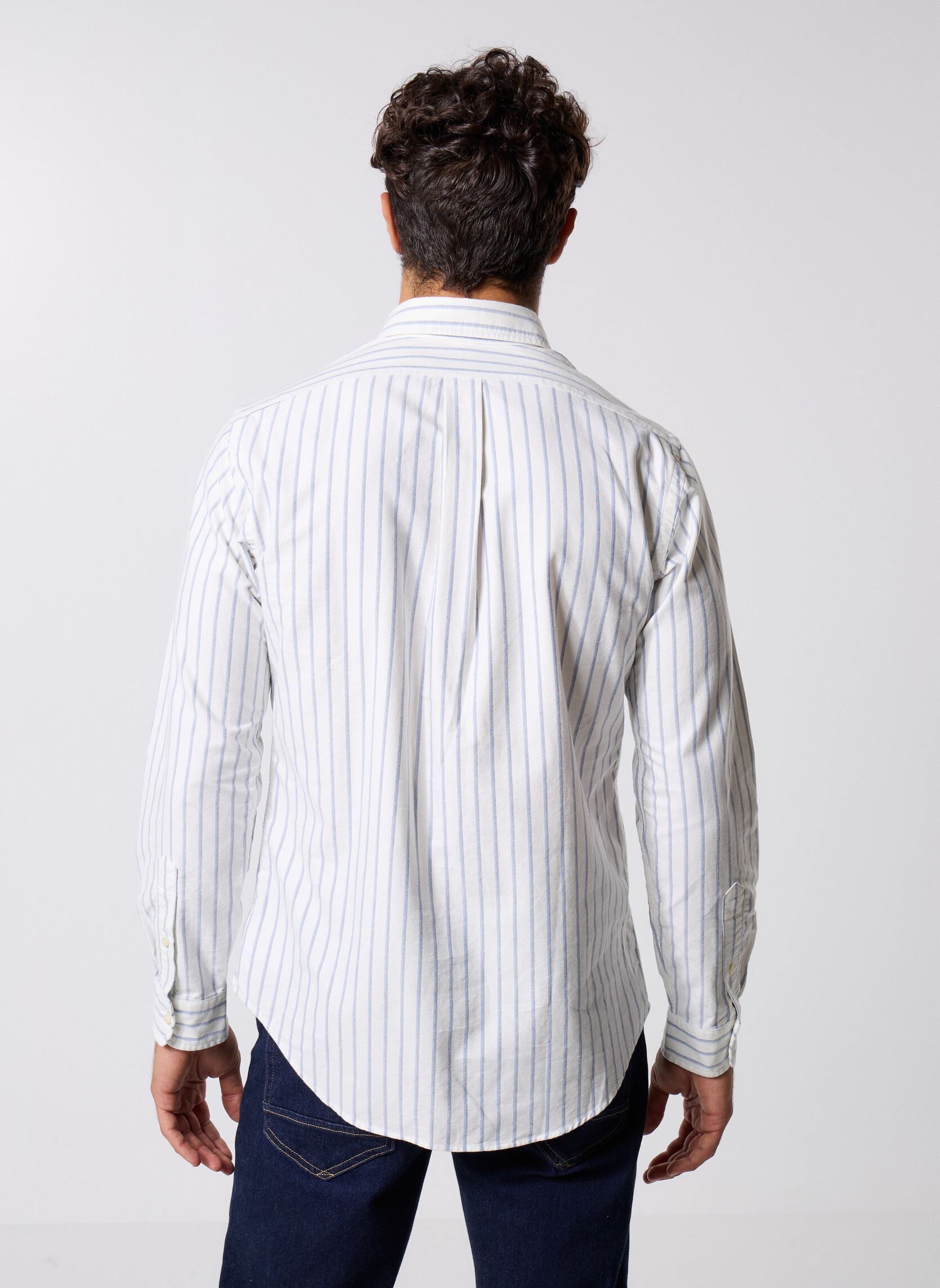 Hemden Cubdppcs-Long Sleeve-Sport Shirt 7109289 herren weiß Polo Ralph Lauren Hemden Cubdppcs-Long Sleeve-Sport Shirt 7109289 herren weiß 6832E WHITE BLUE MULTI
