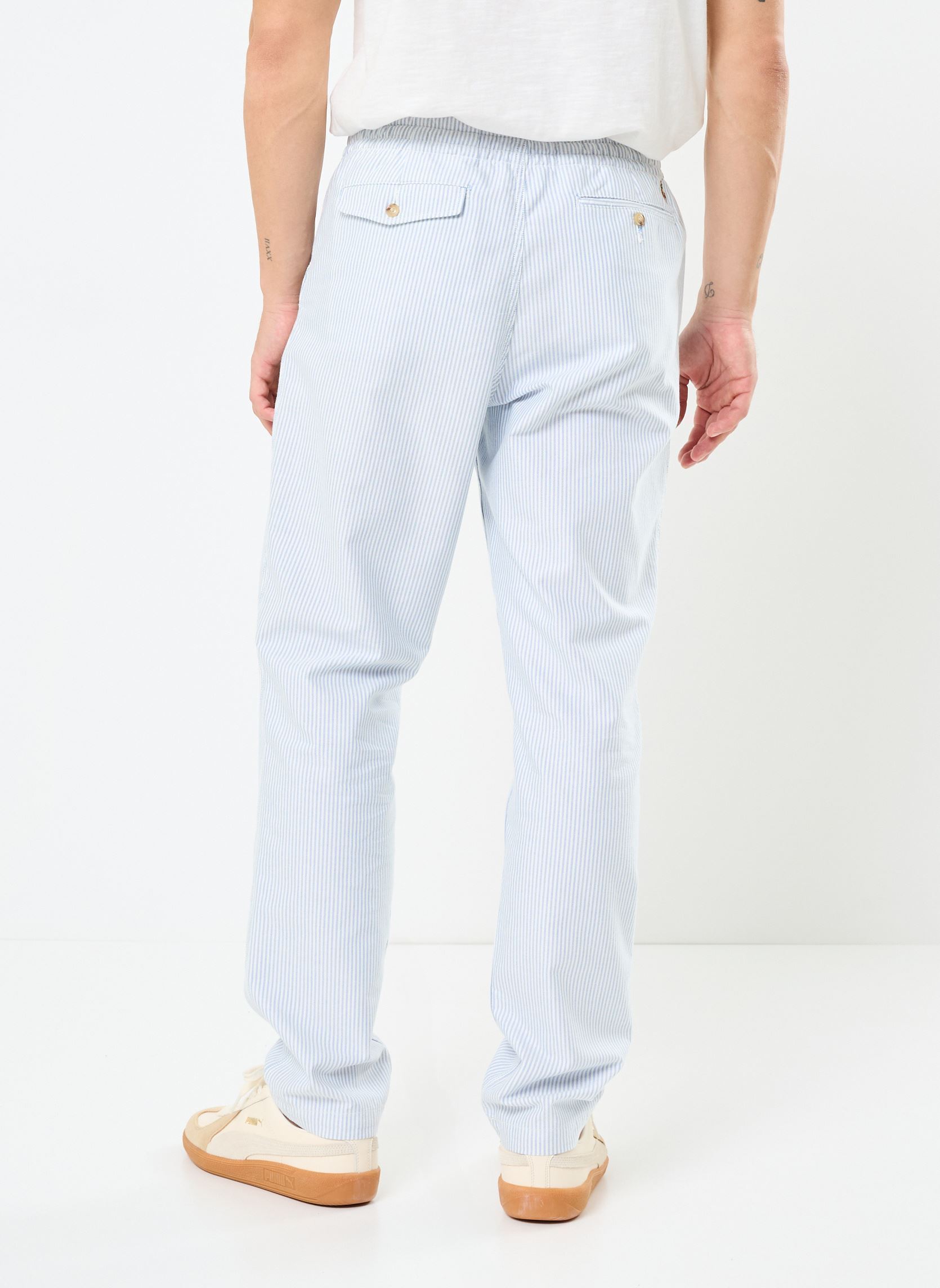 Pantaloni dritti Cfprepsterp-Flat Front 710972098001 uomo blu Polo Ralph Lauren Pantaloni dritti Cfprepsterp-Flat Front 710972098001 uomo blu Bsr Blue/White