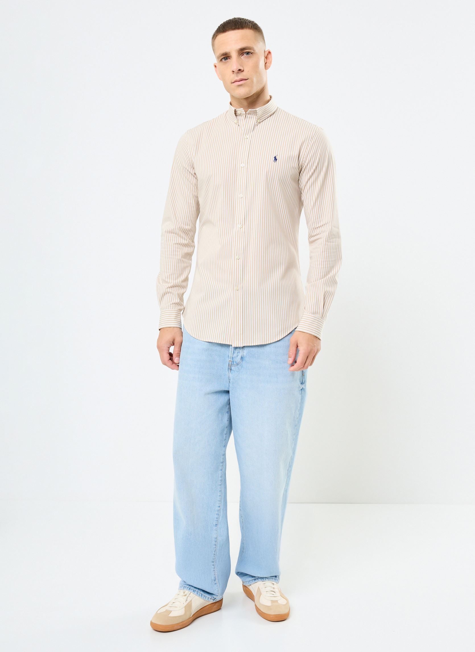 Chemises Slbdppcs-Long Sleeve-Sport Shirt 7109293 homme beige Polo Ralph Lauren Chemises Slbdppcs-Long Sleeve-Sport Shirt 7109293 homme beige 6779I COASTAL BEIGE WHITE