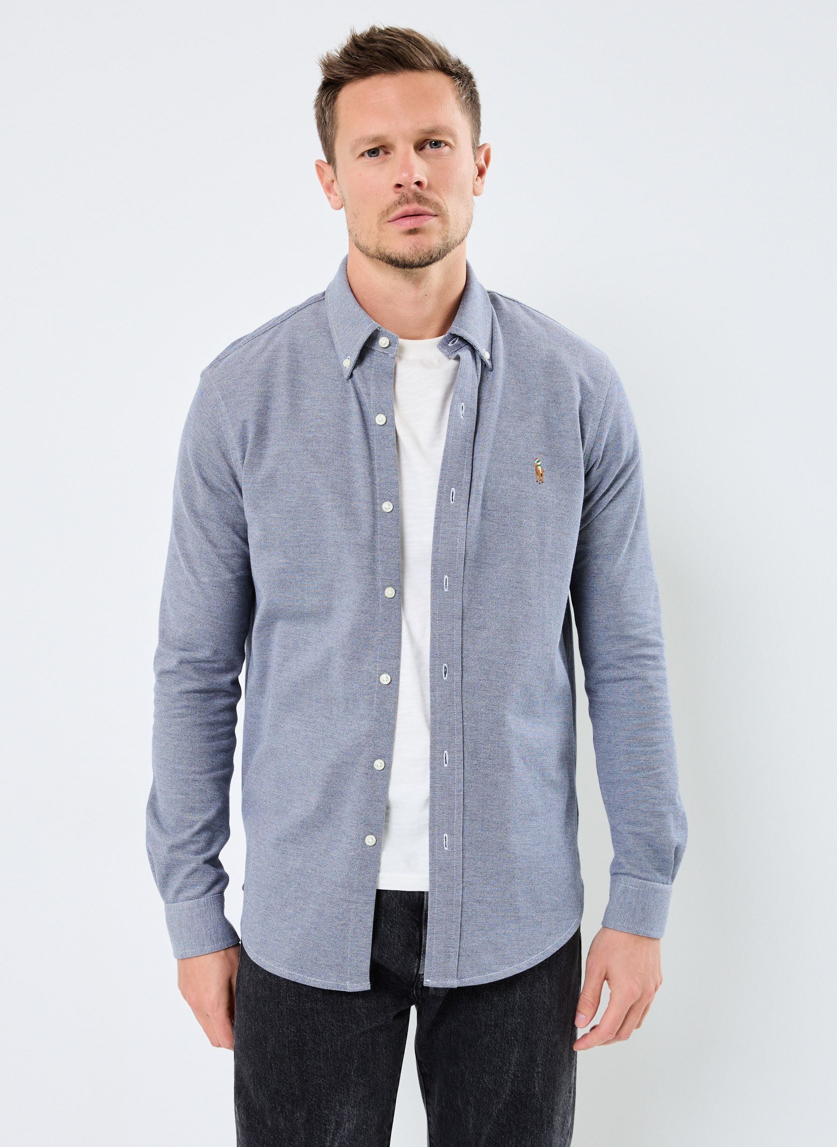 Chemise Polo Ralph Lauren CHEMISE COUPE DROITE EN OXFORD EU - vue 2