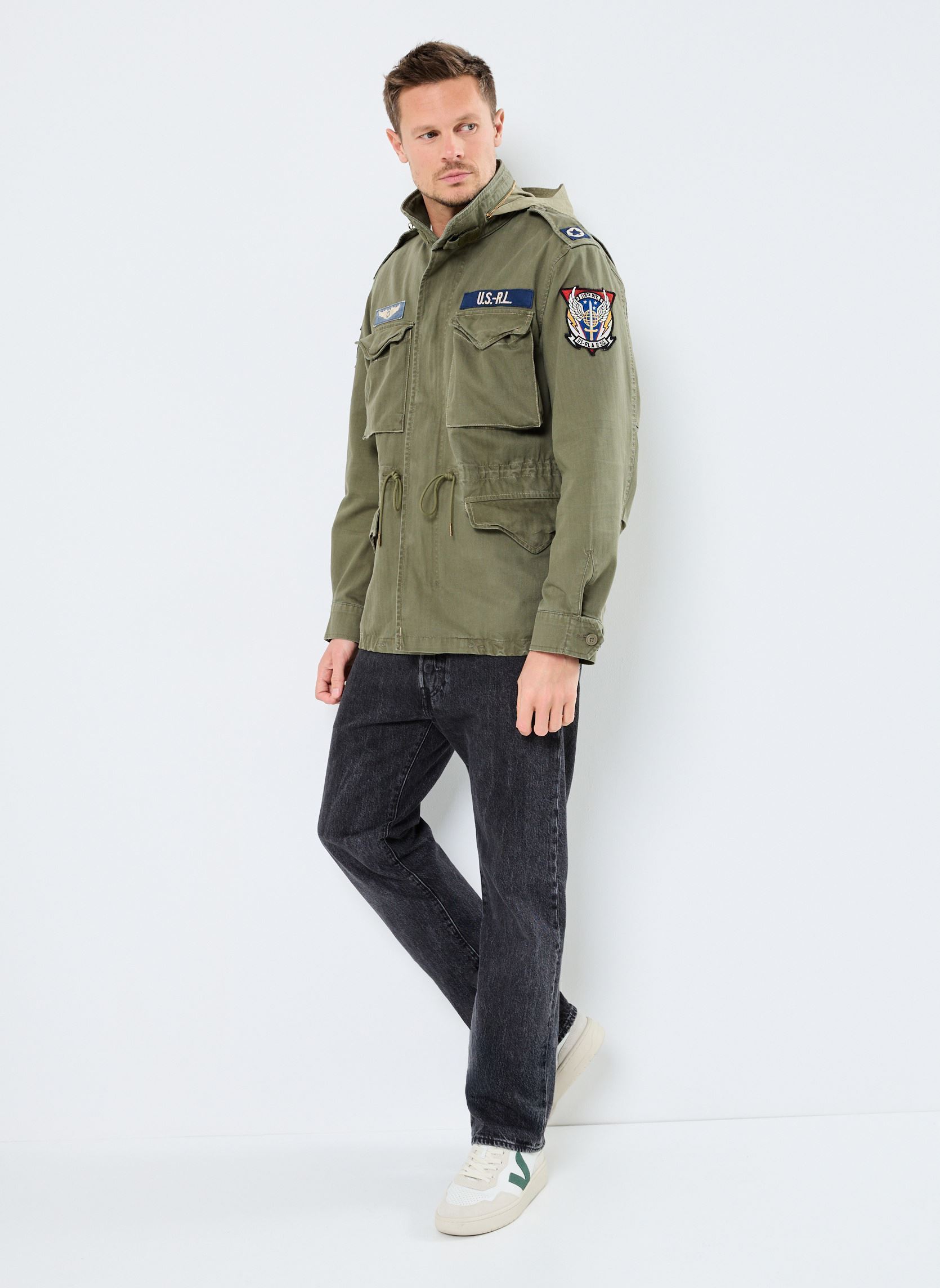 Parkas Icnc Fld Jkt-Lined-Field Jacket 71096161 herren grün Polo Ralph Lauren Parkas Icnc Fld Jkt-Lined-Field Jacket 71096161 herren grün OLIVE MOUNTAIN W/ PATCHES