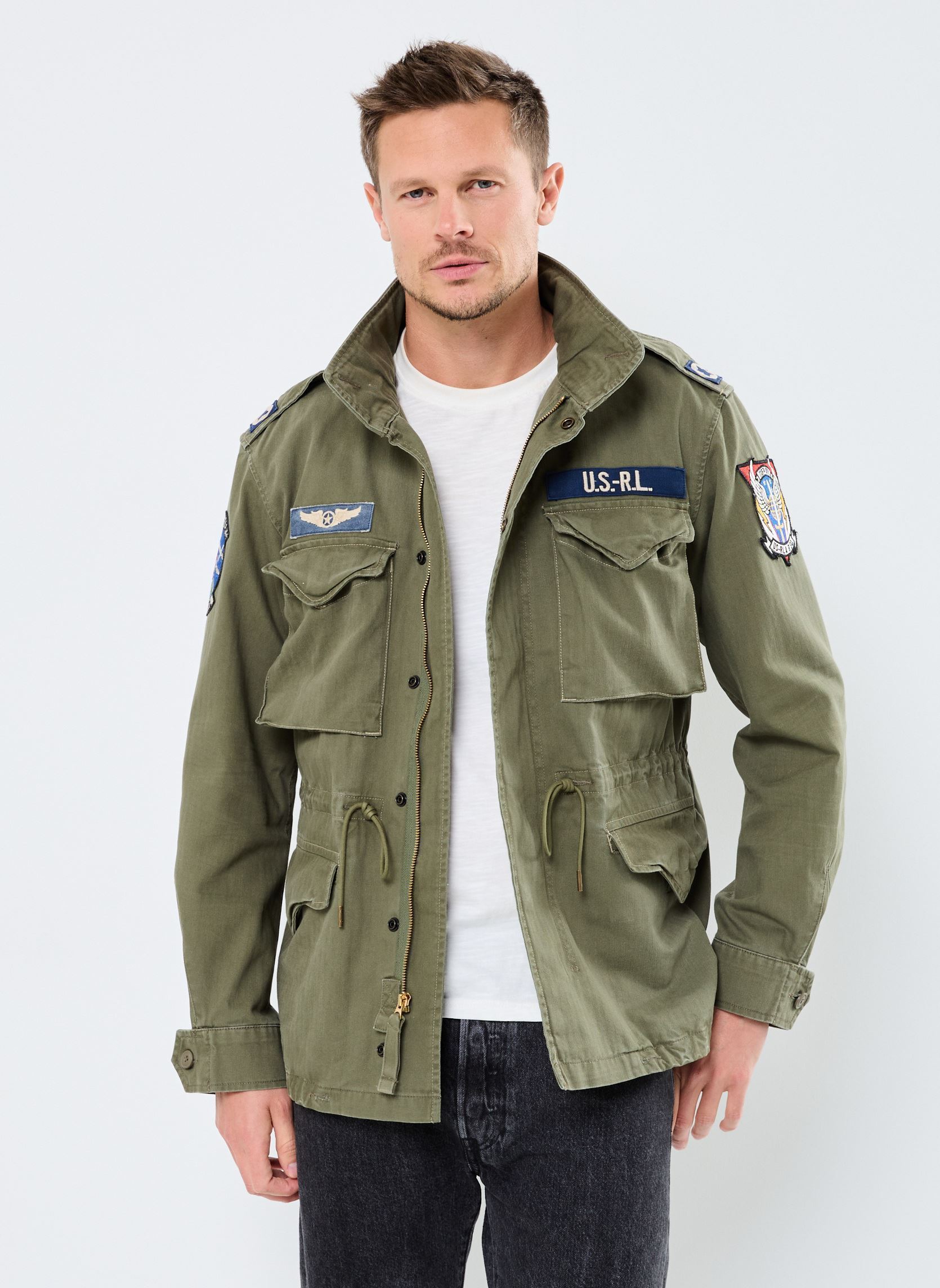 Parka Polo Ralph Lauren VESTE MILITAIRE M65 EN CHEVRONS EU - vue 2
