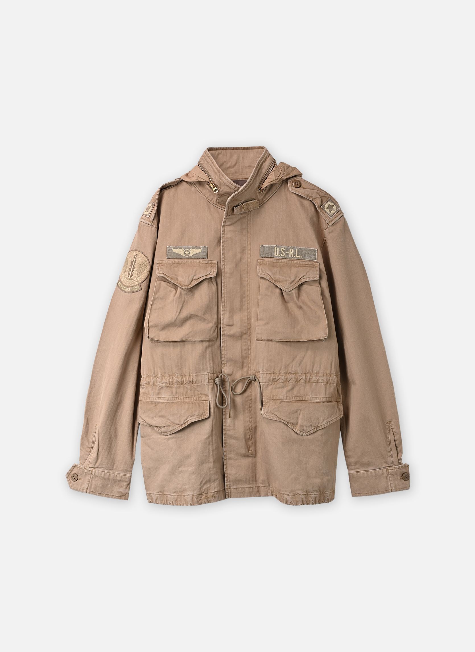 Parkas Icnc Fld Jkt-Lined-Field Jacket 71096161 homme beige Polo Ralph Lauren Parkas Icnc Fld Jkt-Lined-Field Jacket 71096161 homme beige RL KHAKI WASHED