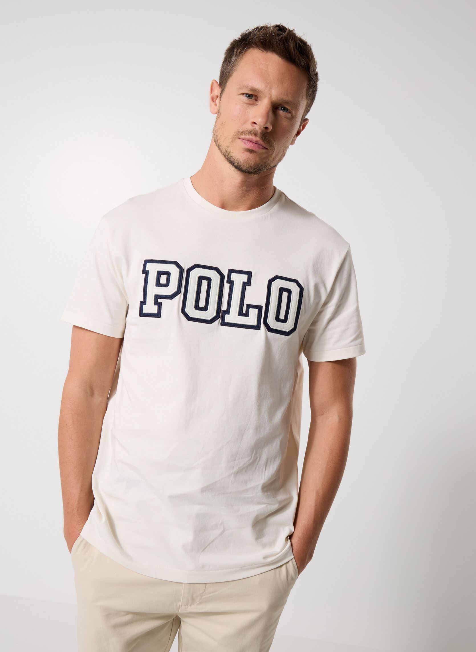 T shirt Polo Ralph Lauren T SHIRT AJUSTE EN COTON POLO RALPH LAUREN CENTER EU - vue 7