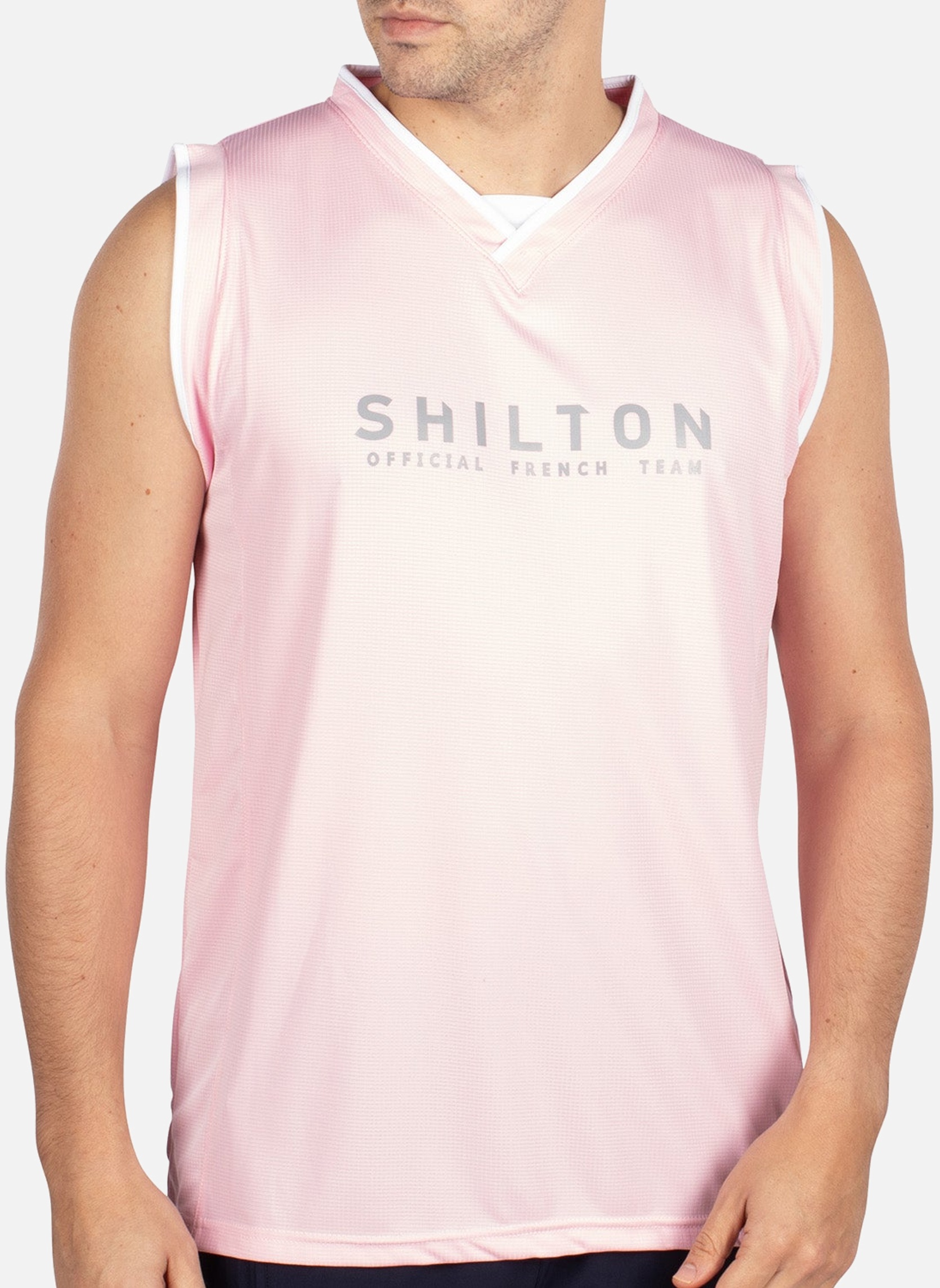 débardeur rose homme