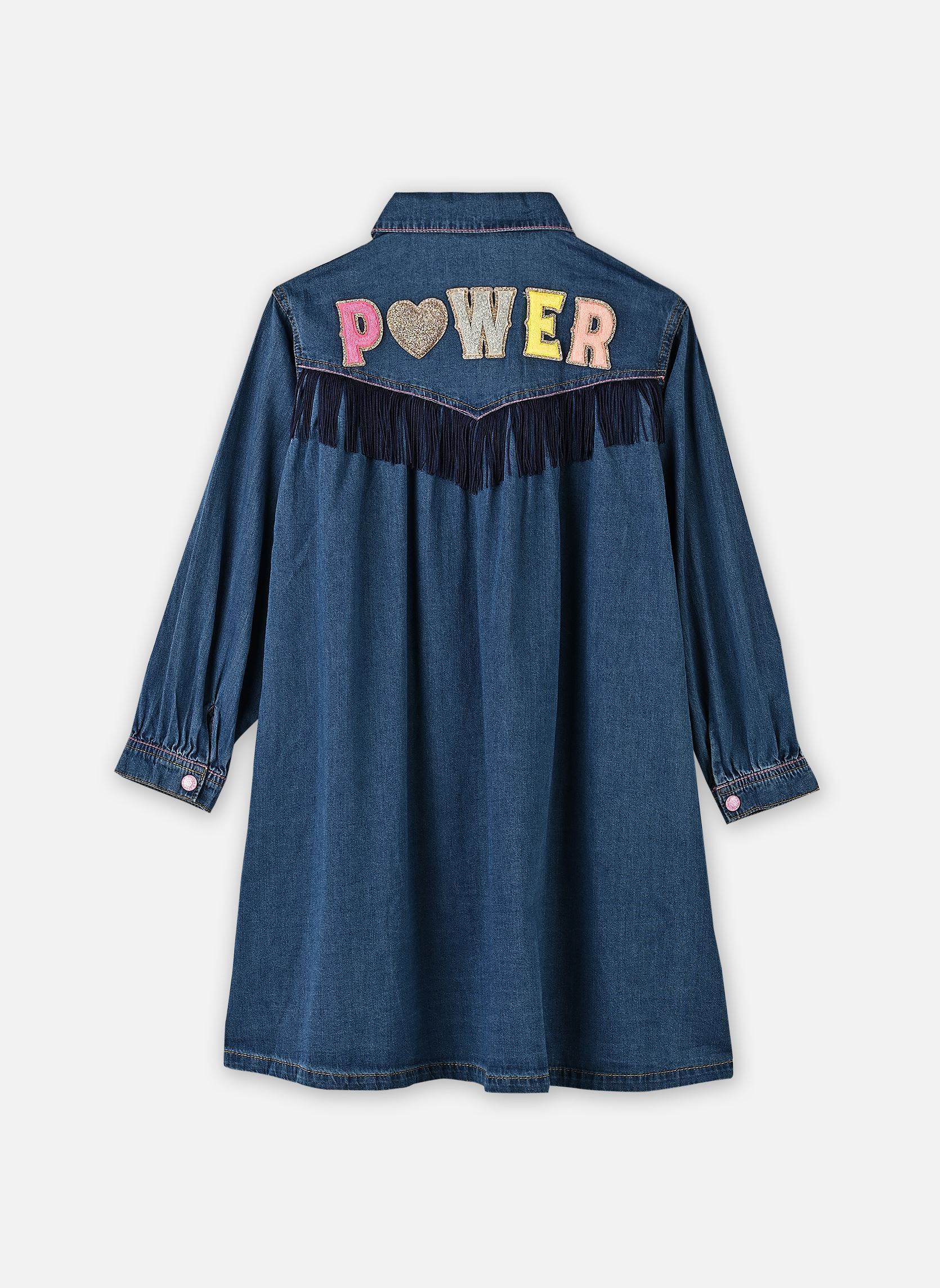 Kleider U21280 mädchen blau Billieblush Kleider U21280 mädchen blau DENIM INDIGO BLUE