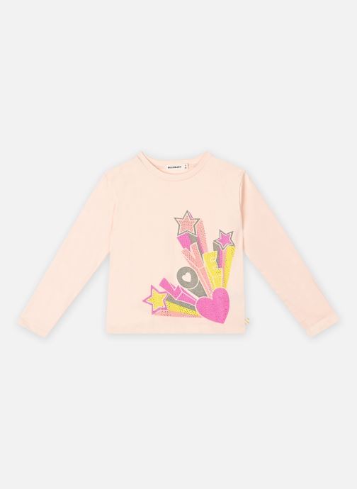 Billieblush T-shirt Manches Longues Fille - 100% Coton, Col Rond, Illustration Brillante, Coupe Large - 9