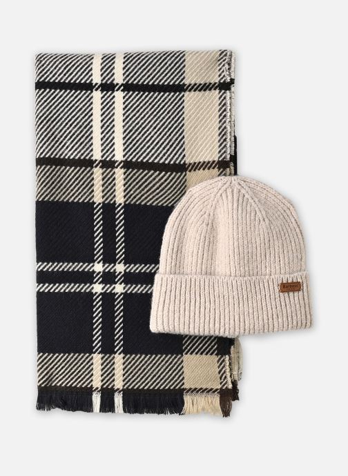 Barbour Echarpes Pendle Beanie & Blair Scarf Gift Set femme beige