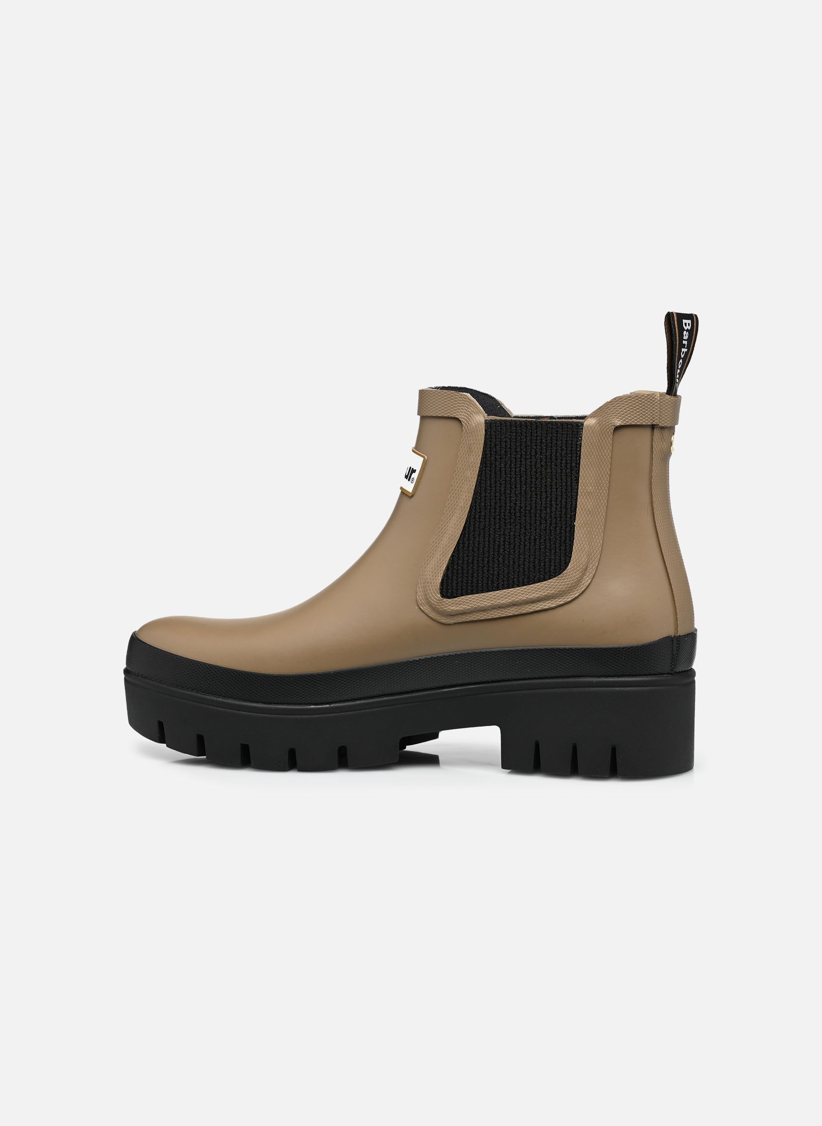 Lage enkellaarsjes Halton Chelsea Welly dames beige Barbour Lage enkellaarsjes Halton Chelsea Welly dames beige MILITARY BROWN-BLACK
