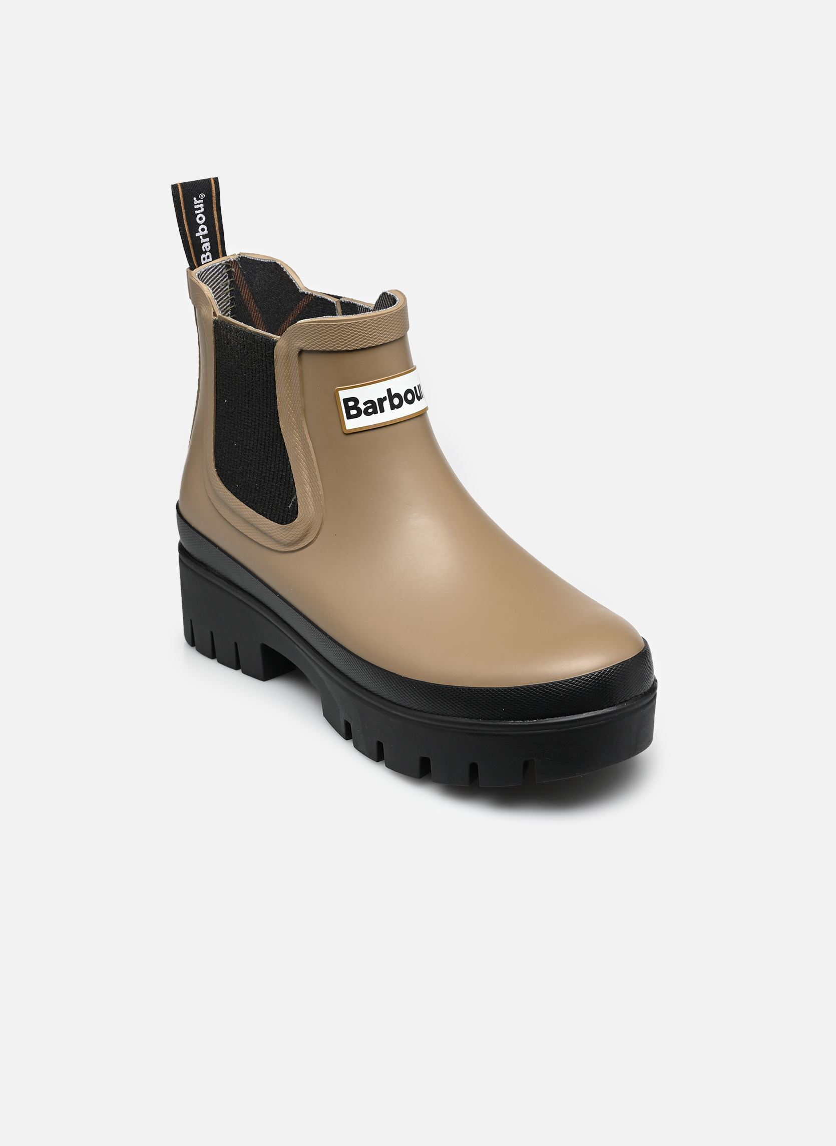 Lage enkellaarsjes Halton Chelsea Welly dames beige Barbour Lage enkellaarsjes Halton Chelsea Welly dames beige MILITARY BROWN-BLACK