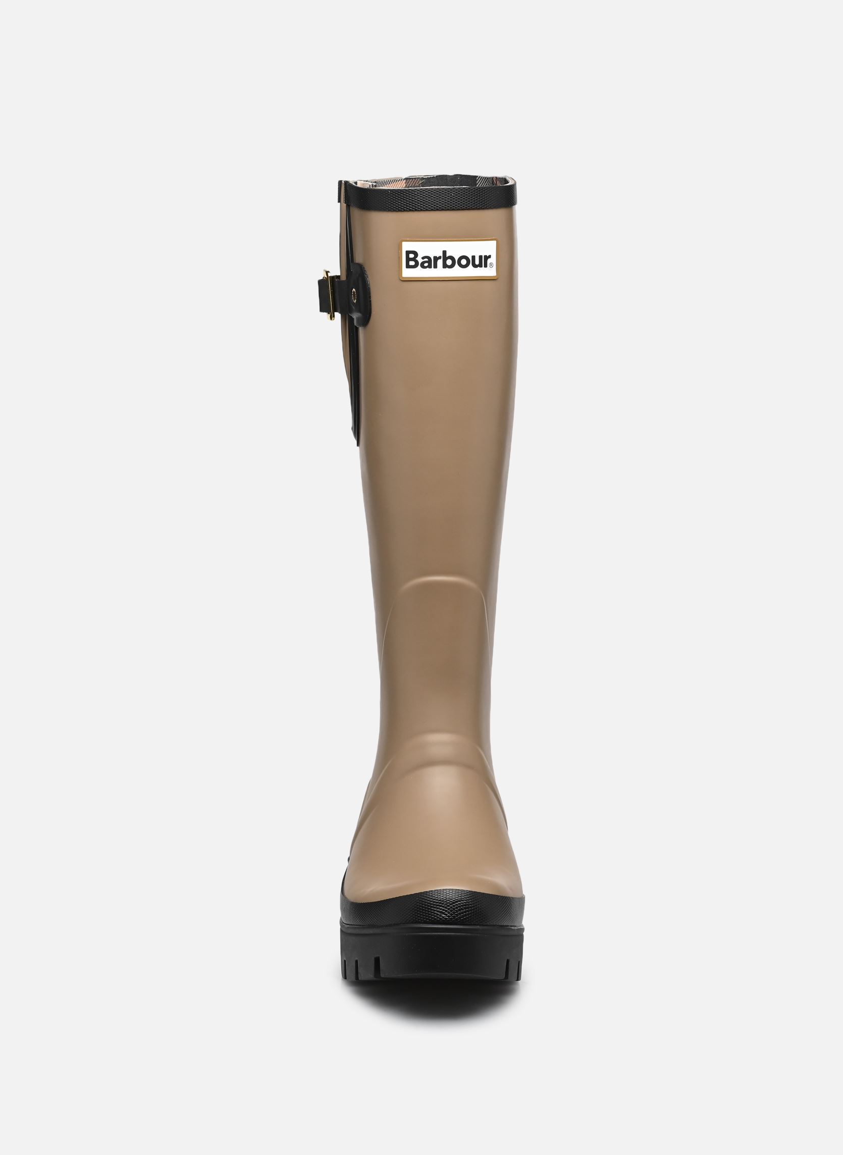 Regenlaarzen Leighton Tall Welly dames beige Barbour Regenlaarzen Leighton Tall Welly dames beige MILITARY BROWN/BLACK