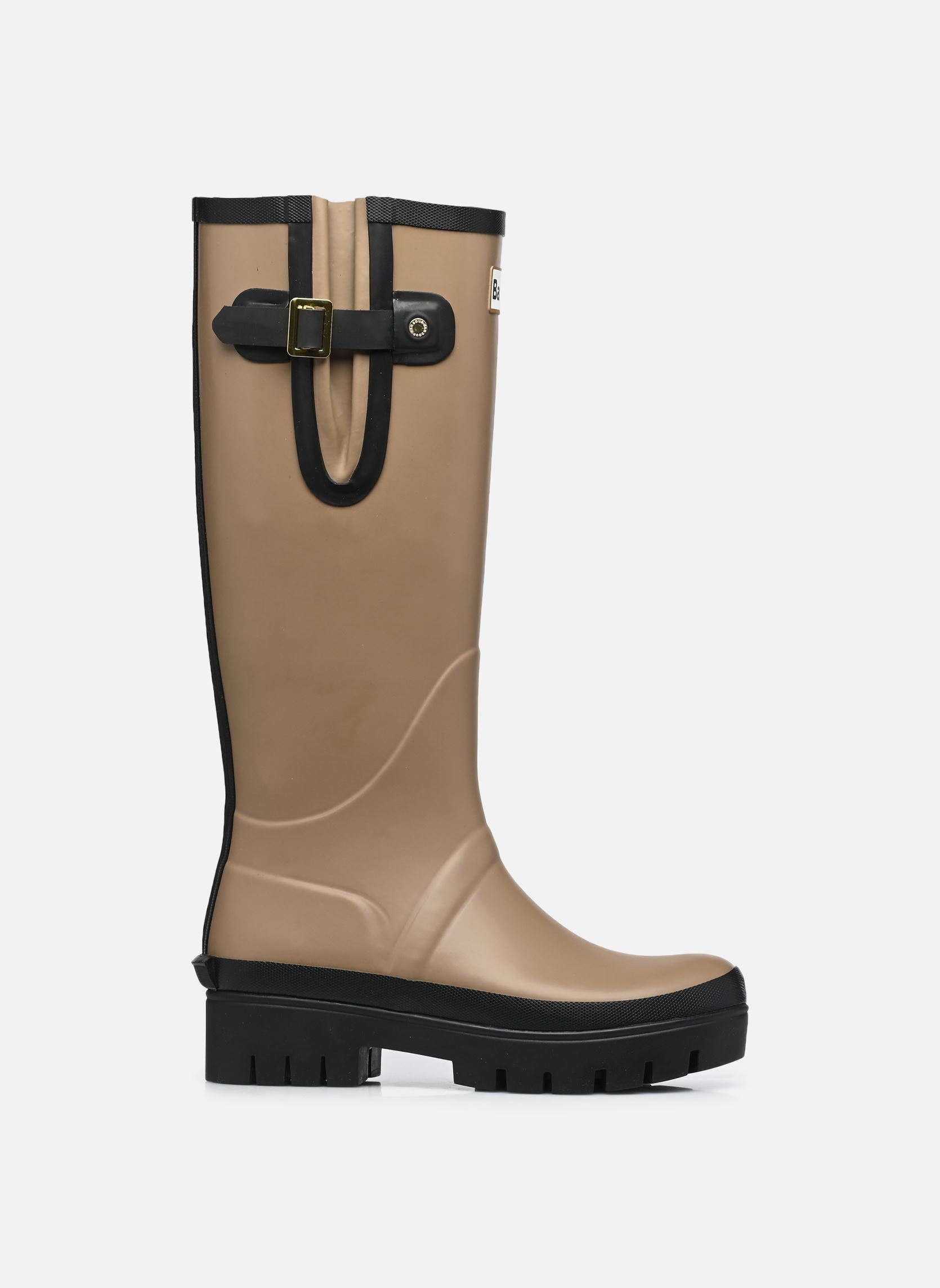 Regenlaarzen Leighton Tall Welly dames beige Barbour Regenlaarzen Leighton Tall Welly dames beige MILITARY BROWN/BLACK