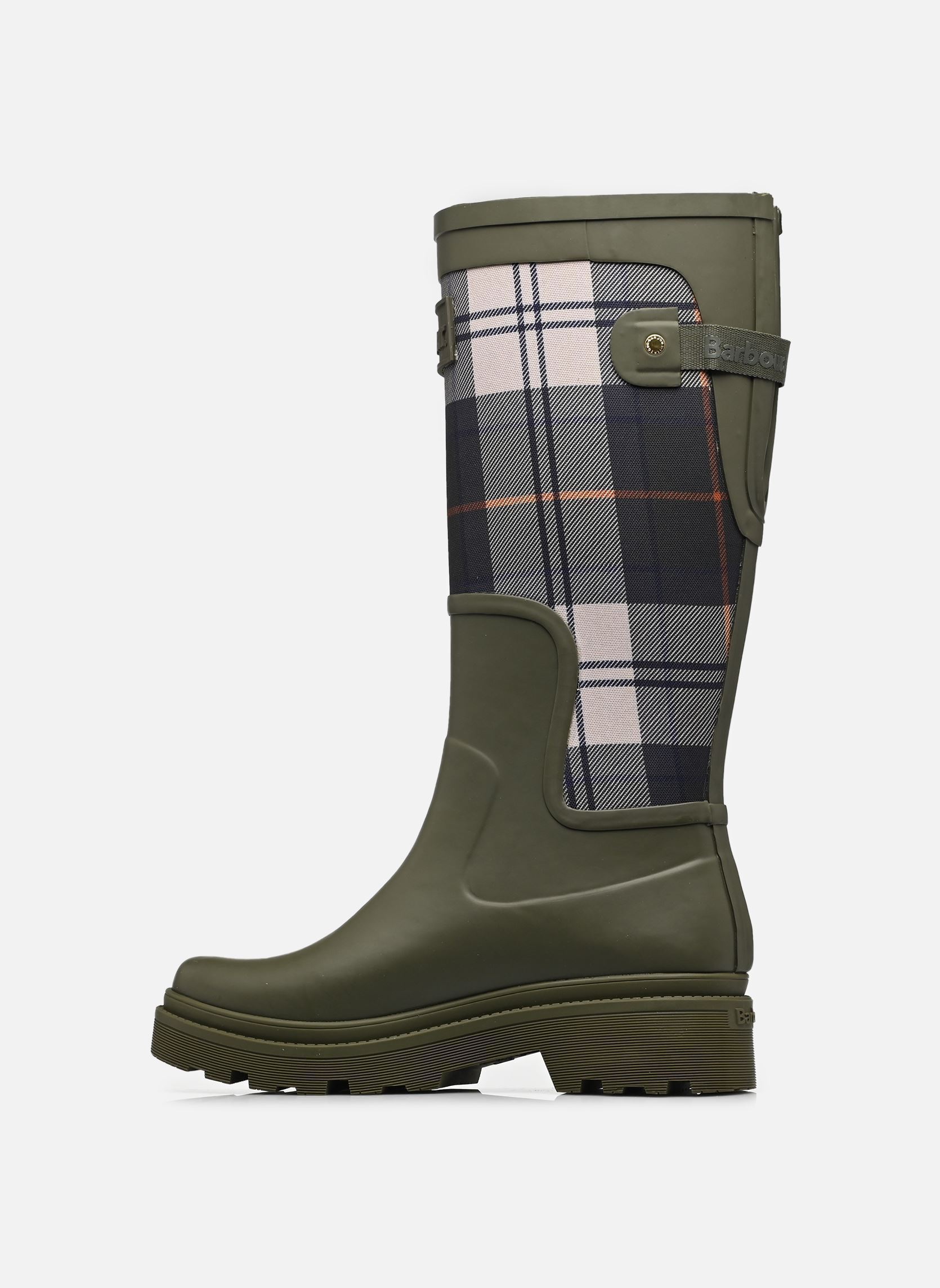 Bottes de pluie Dena Tall Welly femme vert Barbour Bottes de pluie Dena Tall Welly femme vert OLIVE/ANCIENT TARTAN