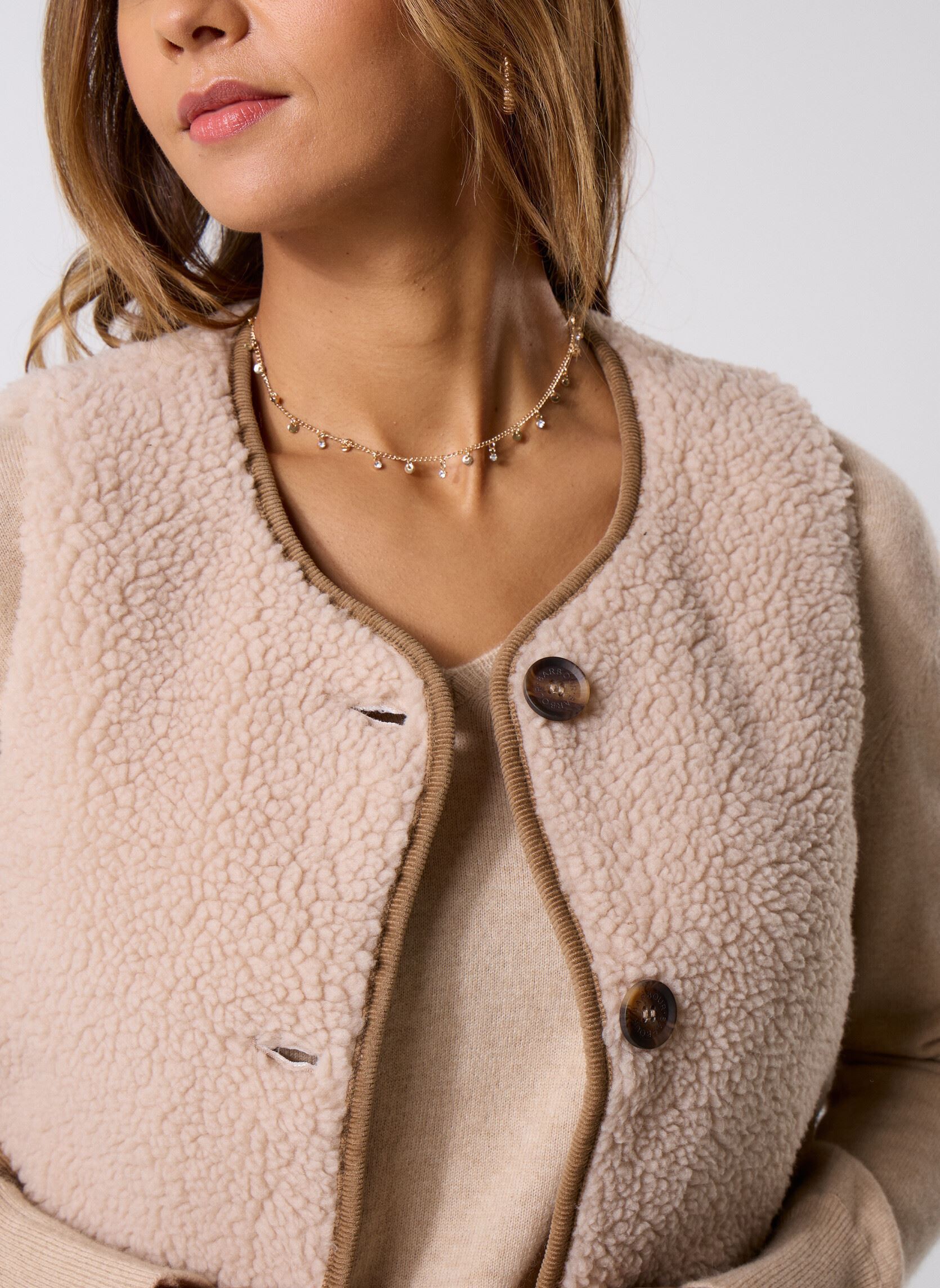 Vestes sans manches Luciana Fleece Gilet femme beige Barbour Vestes sans manches Luciana Fleece Gilet femme beige NATURAL