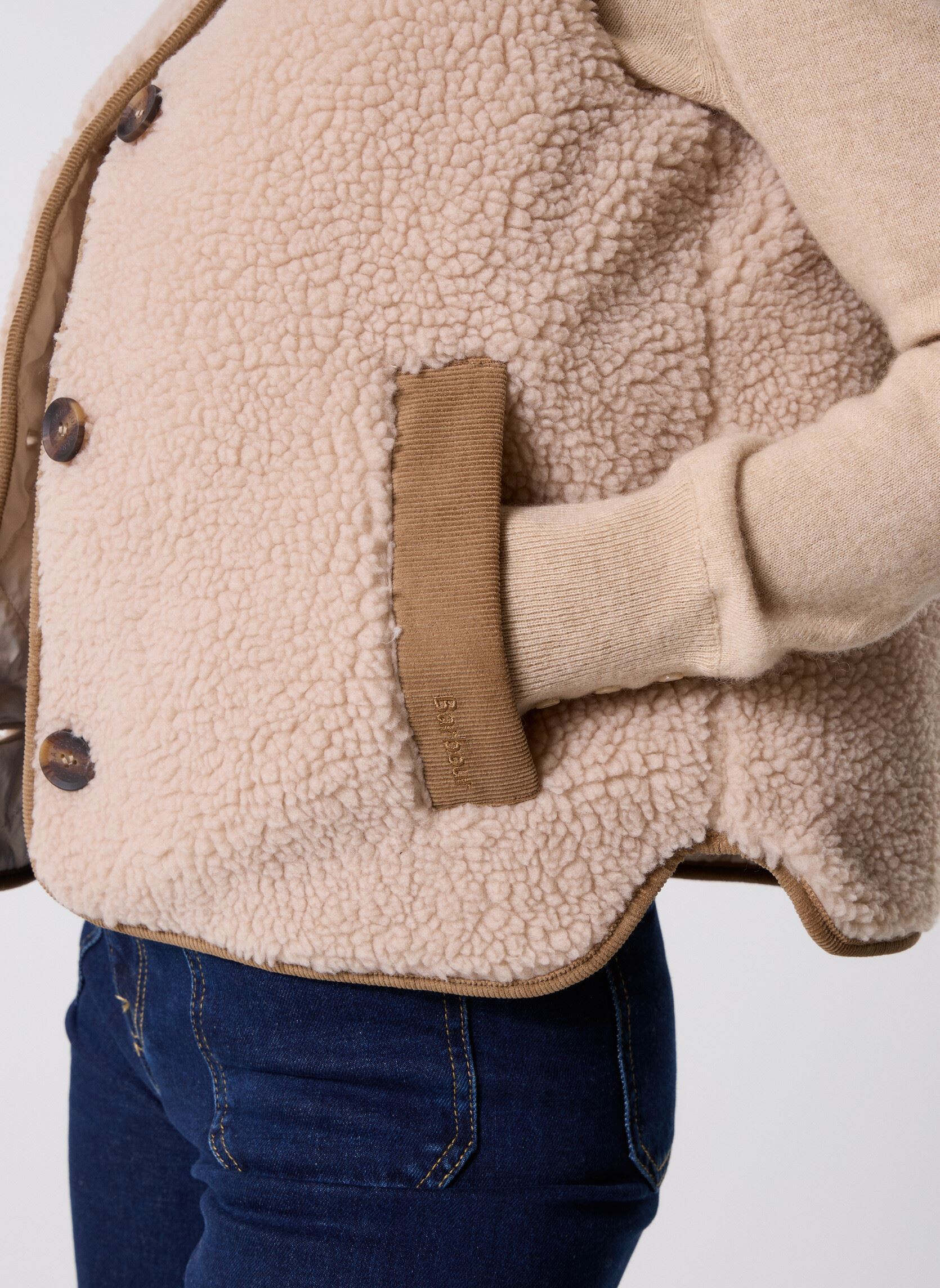 Vestes sans manches Luciana Fleece Gilet femme beige Barbour Vestes sans manches Luciana Fleece Gilet femme beige NATURAL