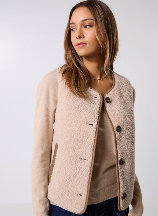 Barbour Vestes sans manches Luciana Fleece Gilet femme beige