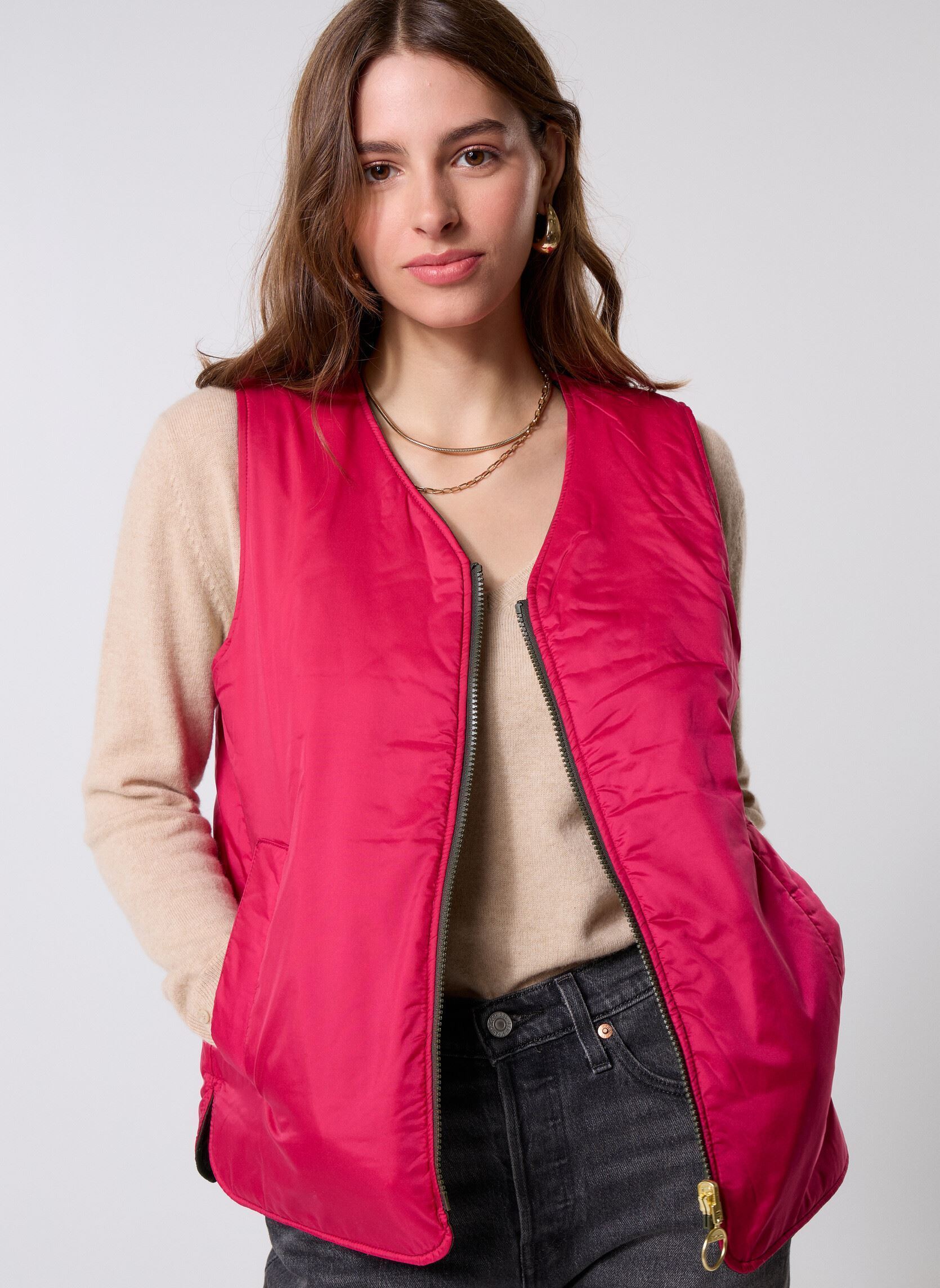 Westen My Reversible Liner damen grün Barbour Westen My Reversible Liner damen grün SAGE/ZENI PINK