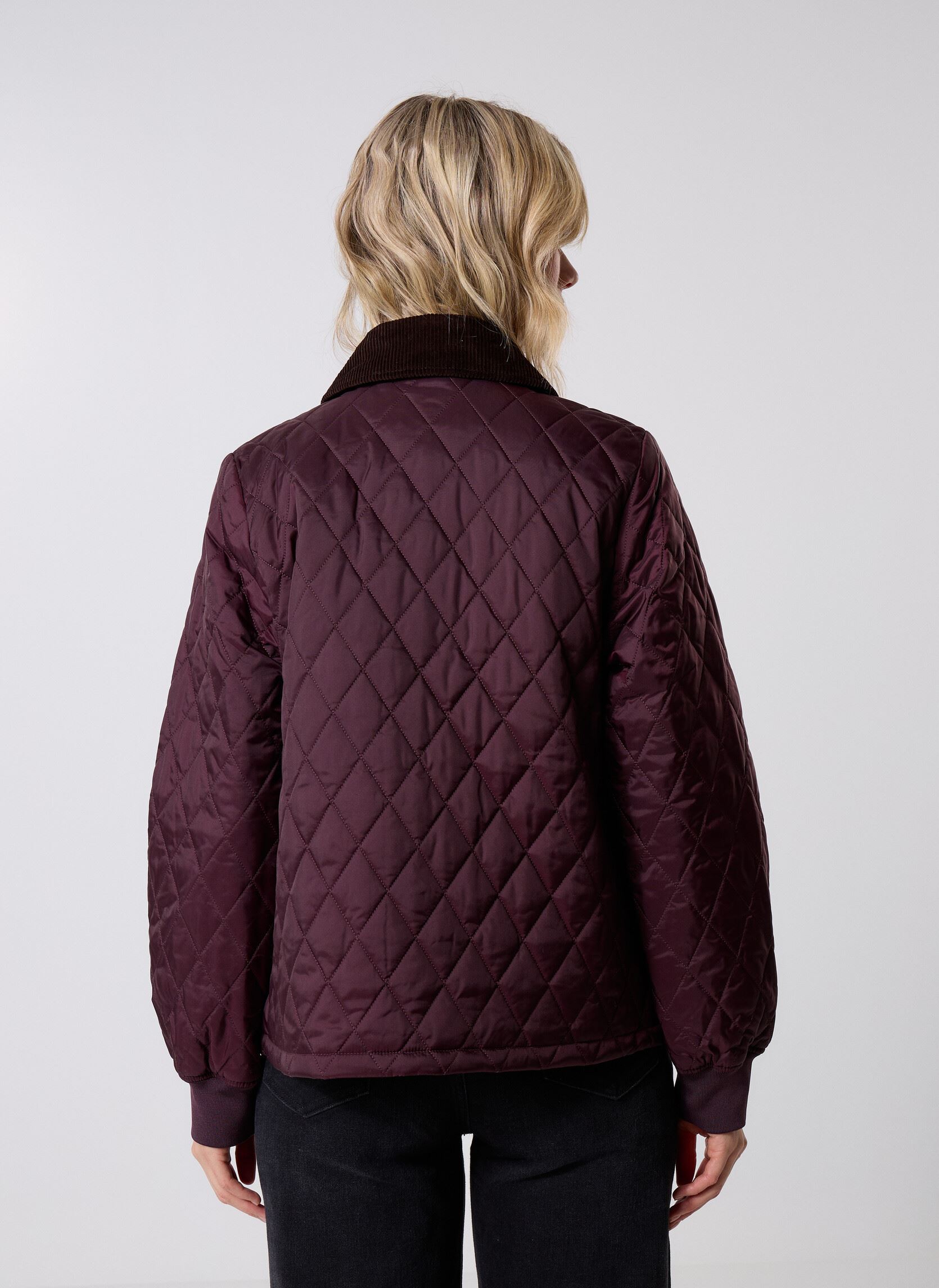 Gewatteerde jassen Marla Quilted Jacket dames paars Barbour Gewatteerde jassen Marla Quilted Jacket dames paars BLACK CHERRY/DARK BROWN//